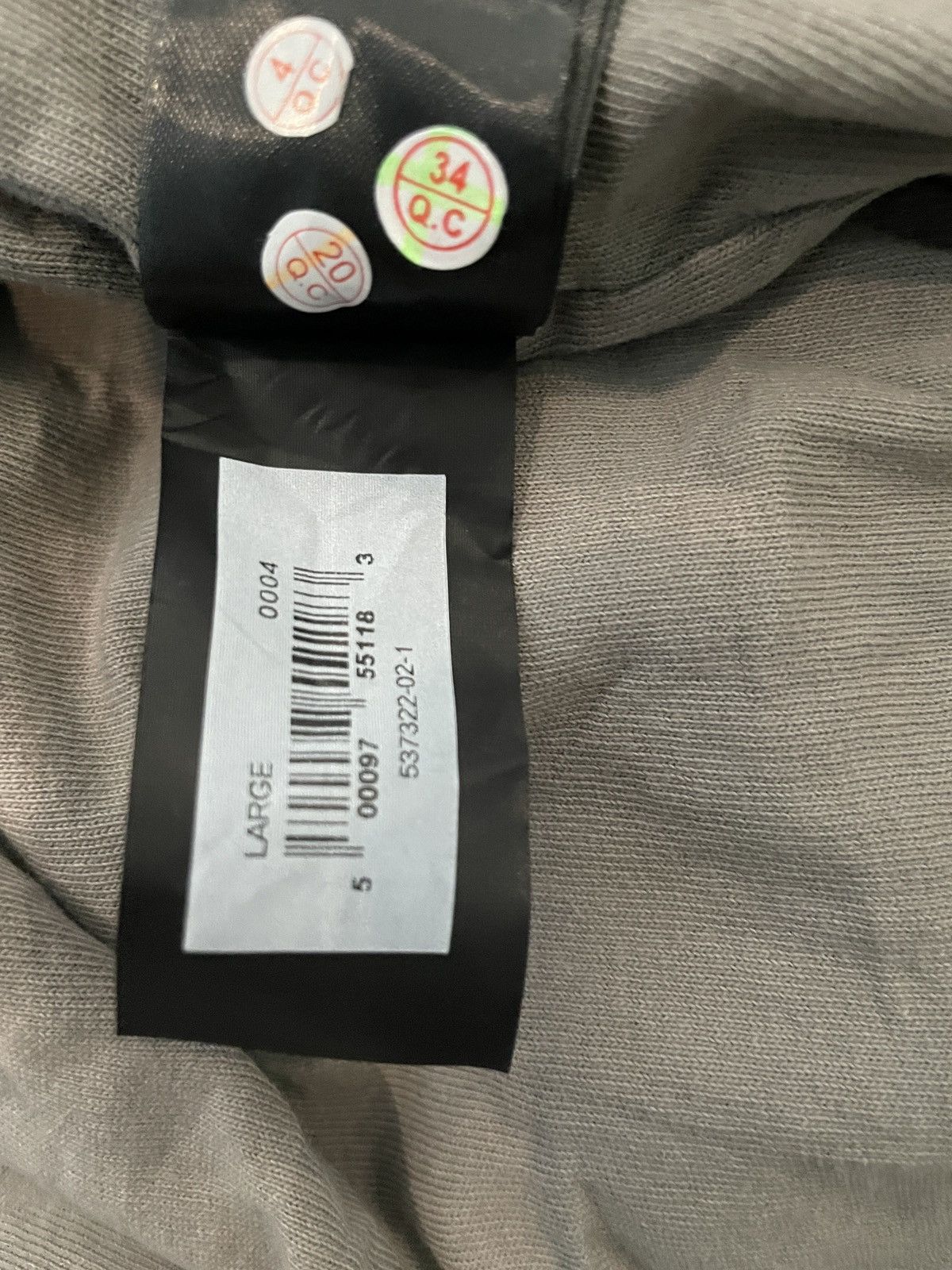 Balenciaga × Gap × Yeezy Grey Yeezy Gap Zip Up Hoodie Sweatshirt Large (UNRELEASED) Size US L / EU 52-54 / 3 - 7 Thumbnail