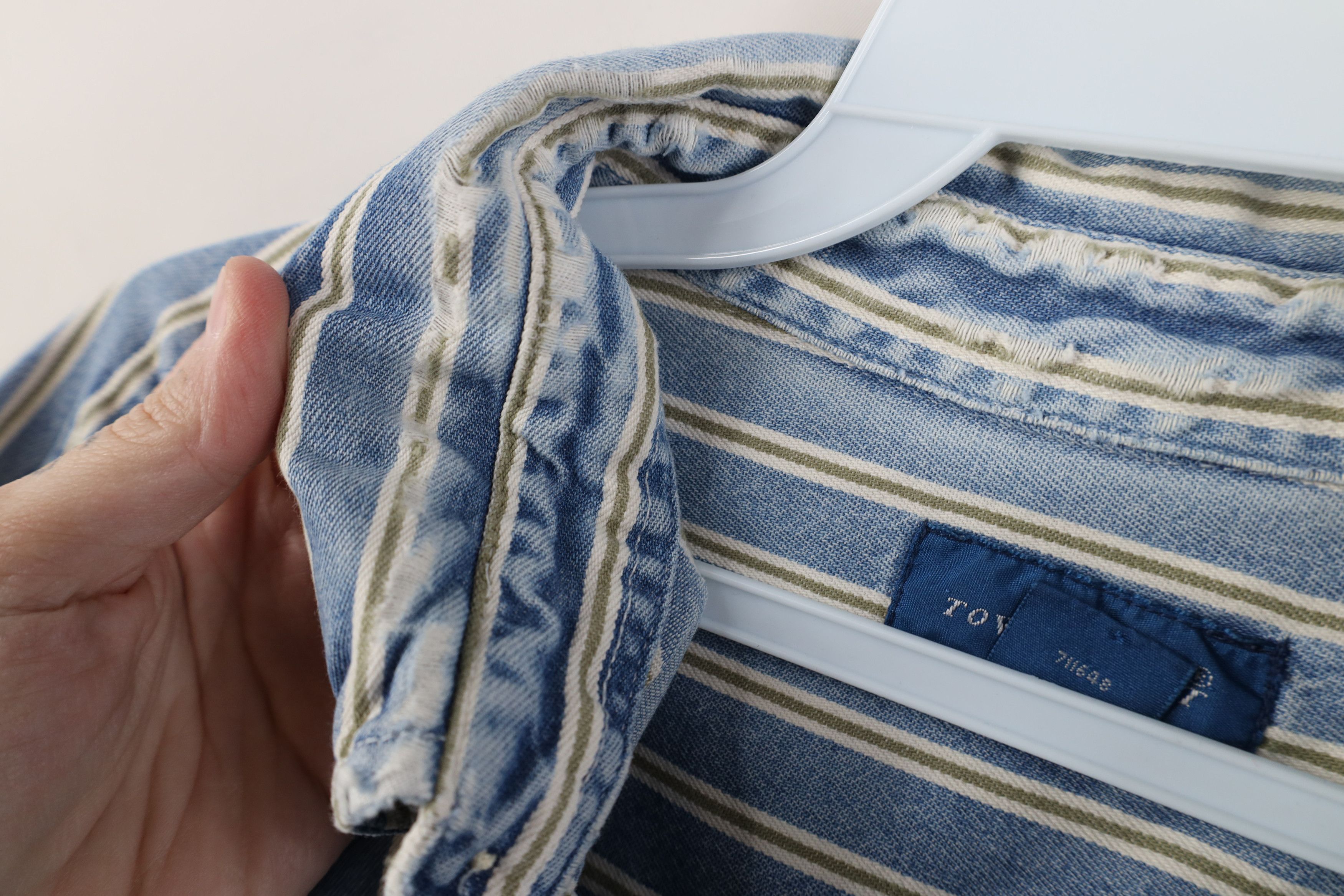 Vintage Vintage 90s Streetwear Denim Collared Button Down Shirt Size US XL / EU 56 / 4 - 9 Thumbnail
