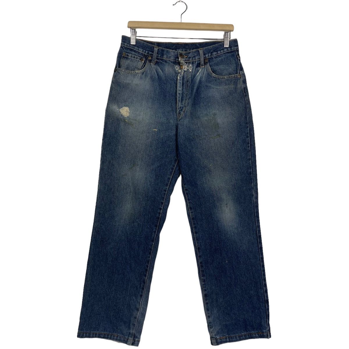 GOSTAR DE FUGA Blue Denim Jeans Machope Distressed Jeans Size US 30 / EU 46 - 2 Thumbnail