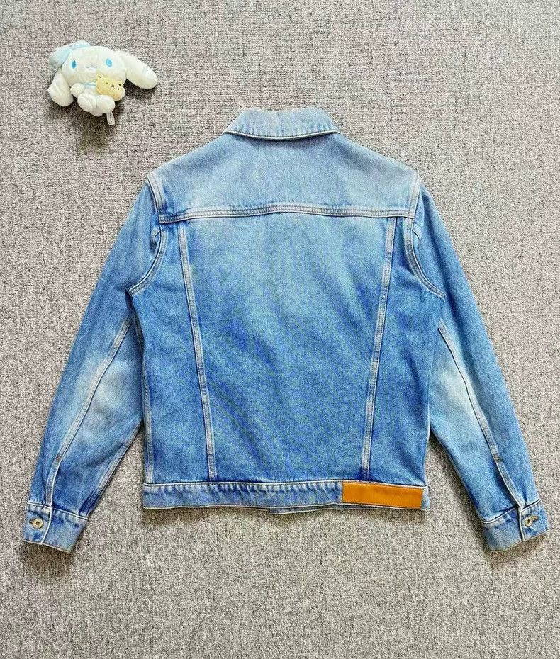 Loewe LOEWE Blue washed denim jacket with small logo Size S / US 4 / IT 40 - 2 Thumbnail