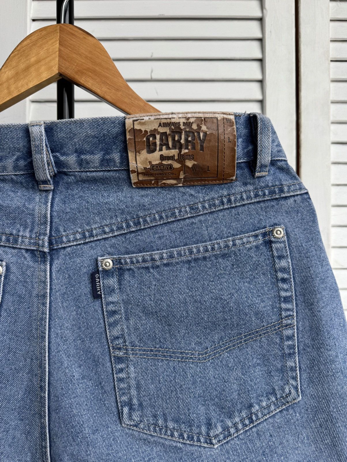 Vintage Vintage Garry USA Denim Jeans Shorts Washed Indigo Size US 31 - 10 Thumbnail