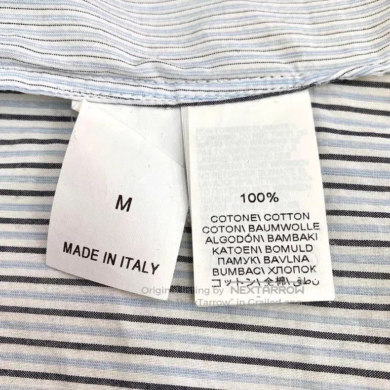 Brunello Cucinelli Brunello Cucinelli Blue Striped Cotton Shirt. Size US M / EU 48-50 / 2 - 6 Thumbnail