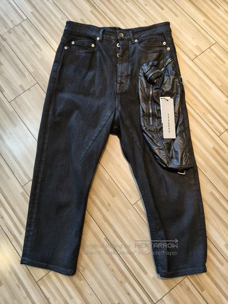 Rick Owens RickOwens 20SS Waxed Denim Cropped Pants. Size US 30 / EU 46 - 1 Thumbnail
