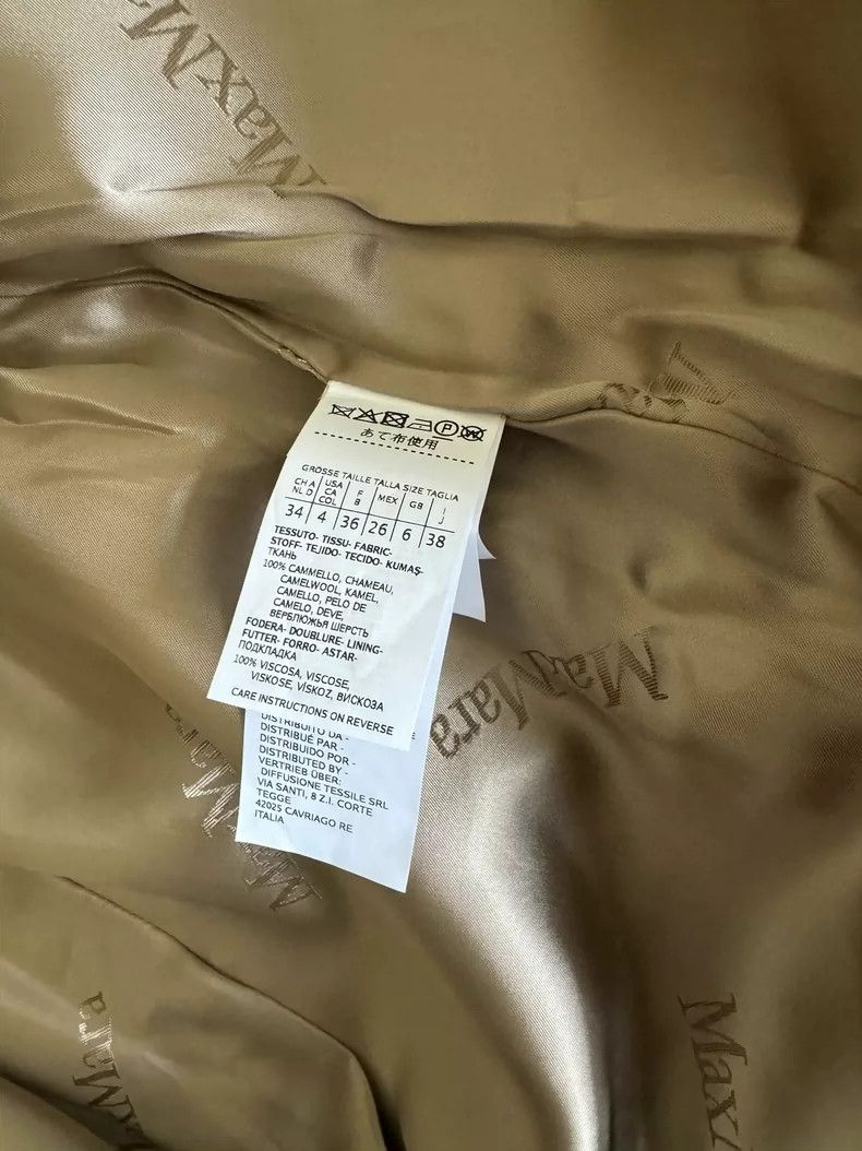 Max Mara Max Mara White Label Camel Hair Camel Double Breasted Coat Size S / US 4 / IT 40 - 5 Thumbnail
