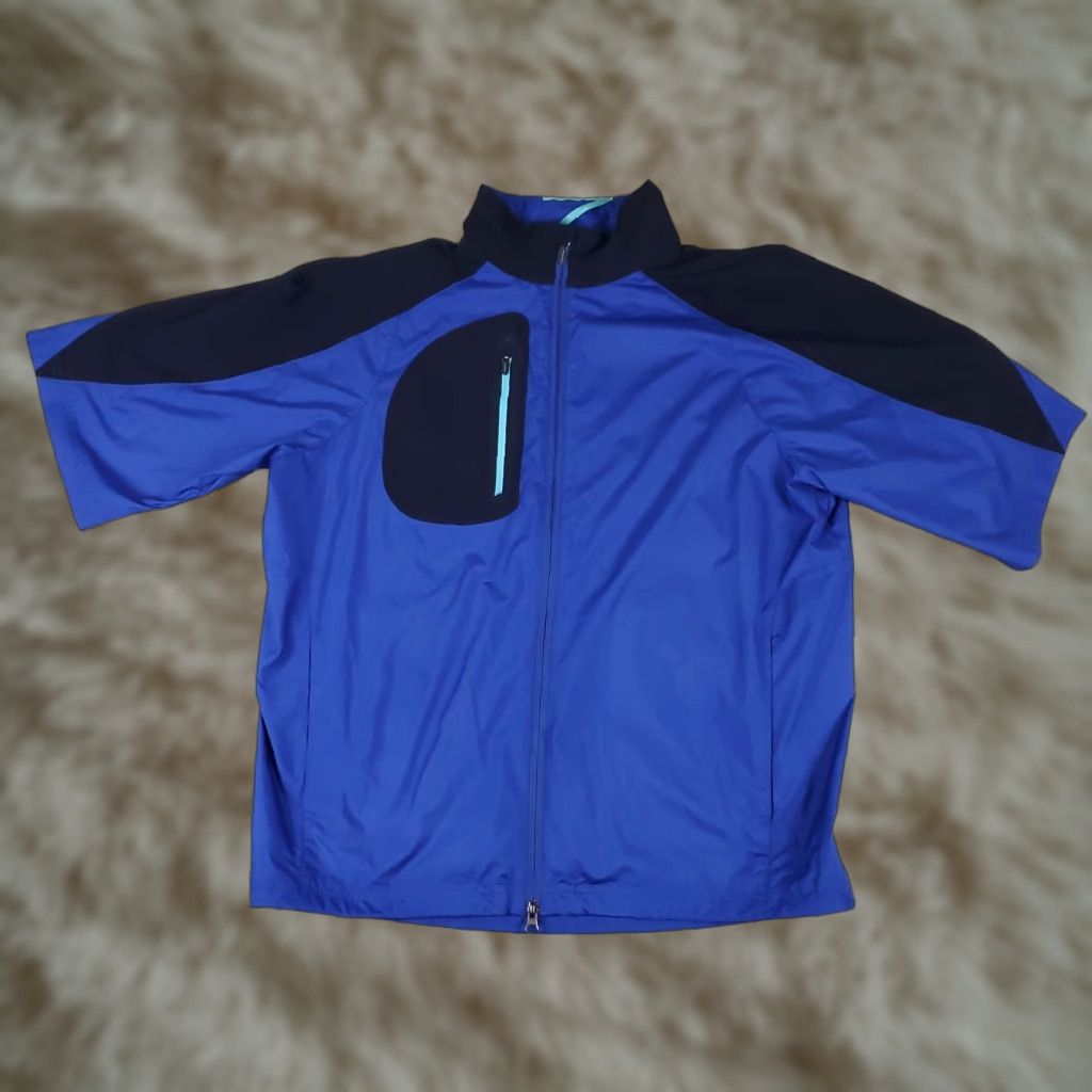 Vintage Zero Restriction Shirt Mens Size Medium Blue Full Zip Golf Windbreaker Jacket Size US M / EU 48-50 / 2 - 1 Thumbnail