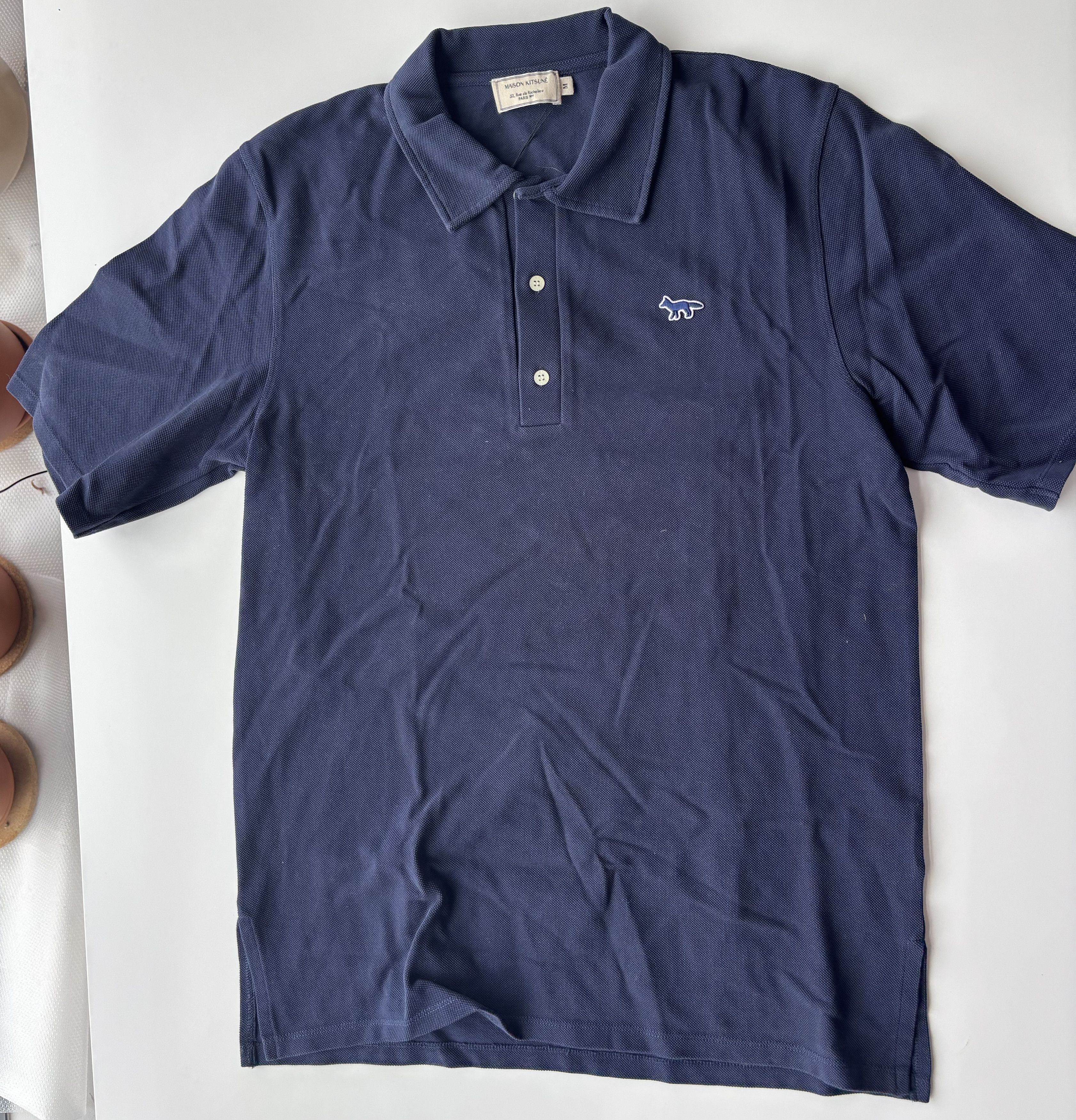 Maison Kitsune Fox Polo Shirt — NWT Size US M / EU 48-50 / 2 - 2 Thumbnail