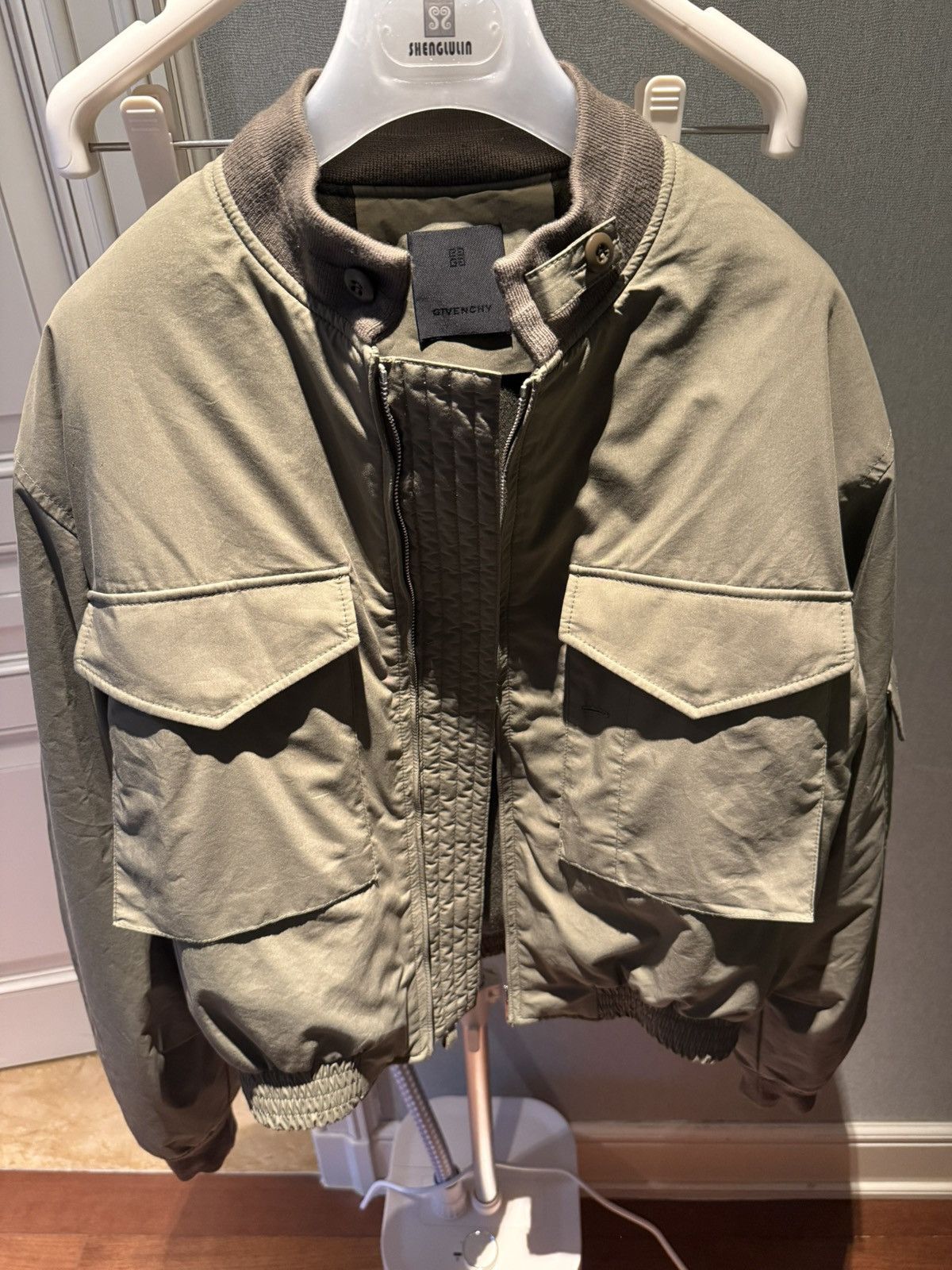 Givenchy olive green military bomber jacket size 48 Size US M / EU 48-50 / 2 - 7 Thumbnail