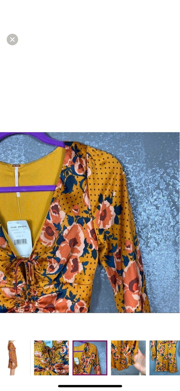 Free People Free People Morning Light floral Mini Dress Size XS / US 0-2 / IT 36-38 - 7 Thumbnail