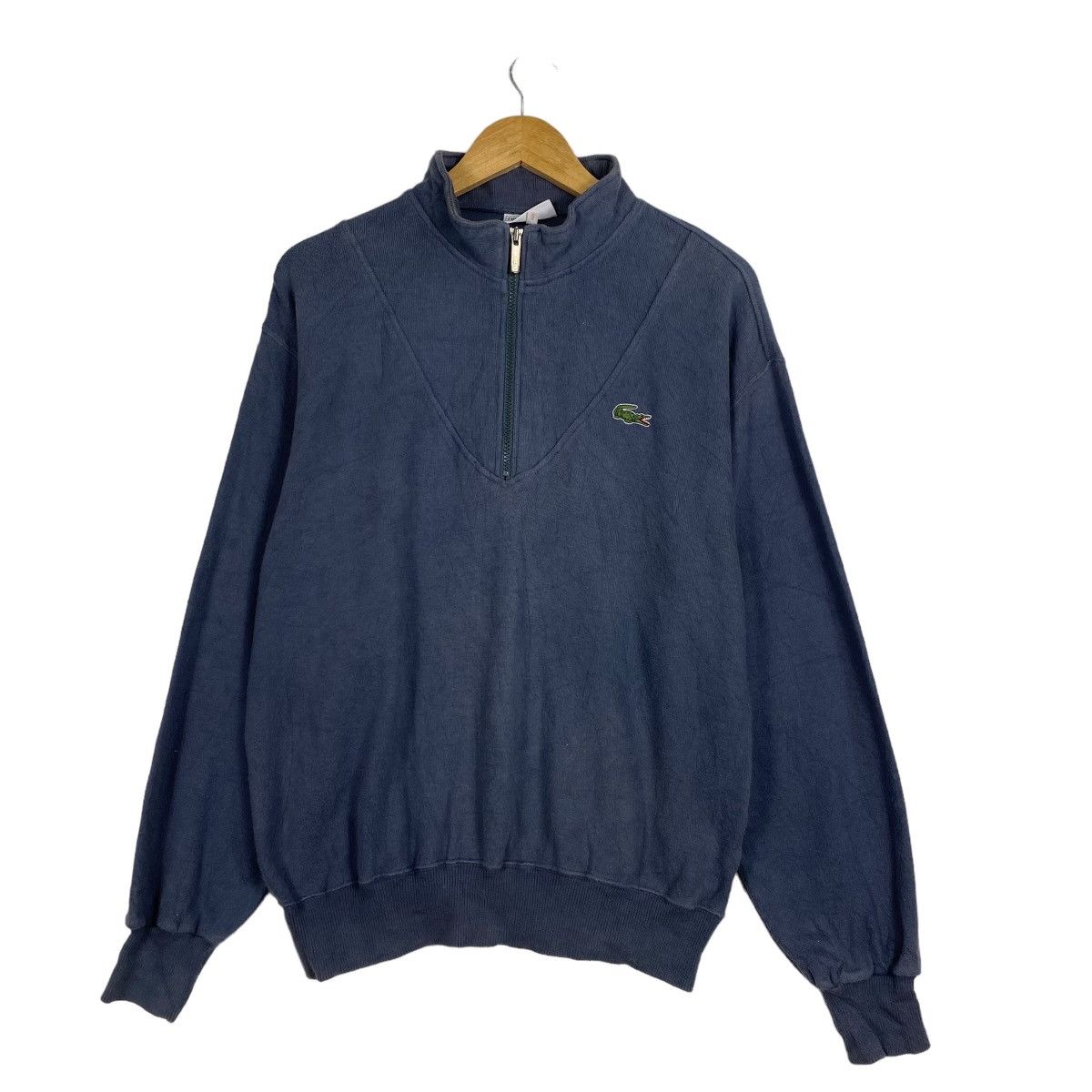 Japanese Brand Vintage Lacoste half zipper sweater Size US S / EU 44-46 / 1 - 1 Thumbnail
