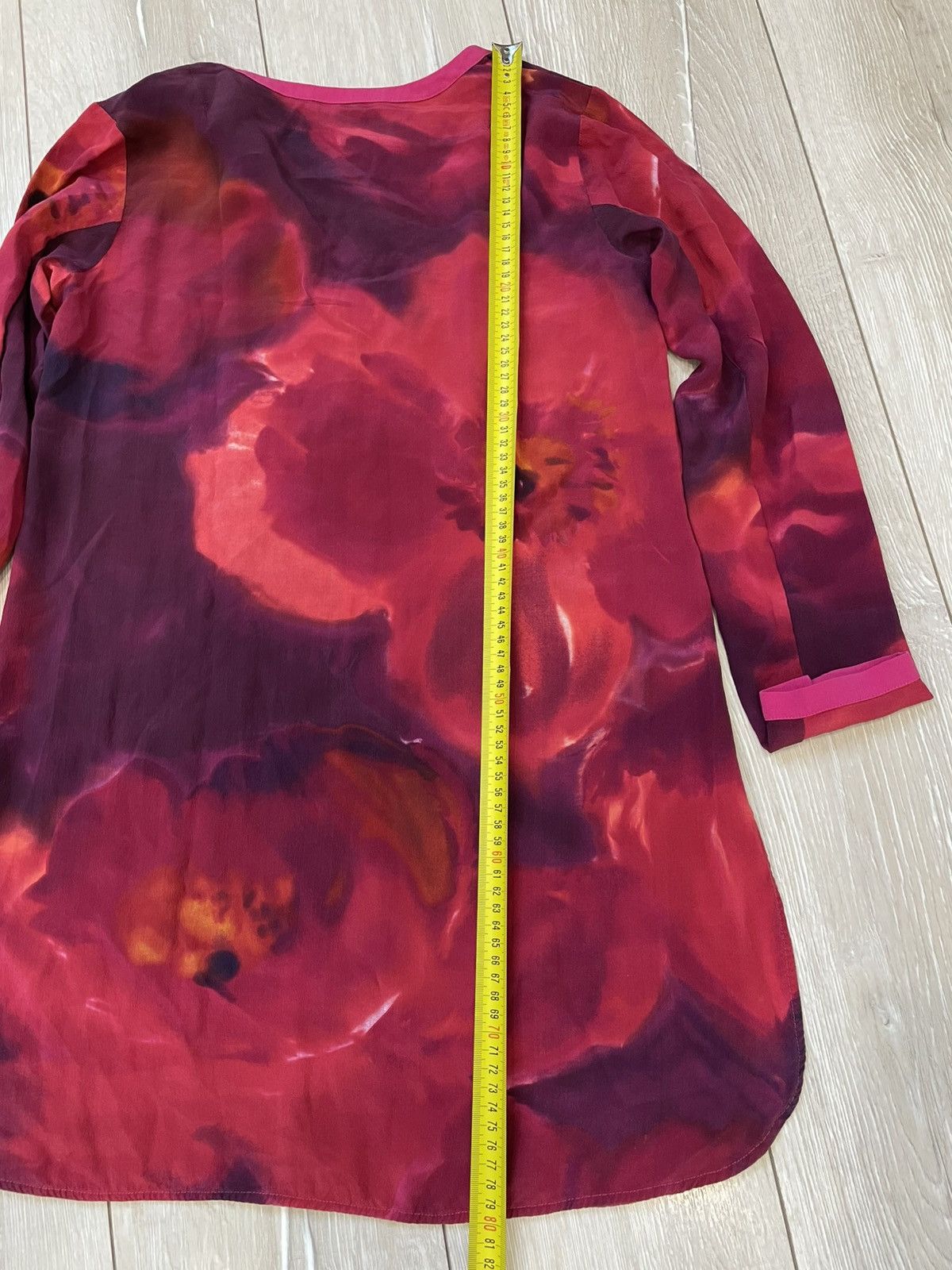 Max Mara × Vintage Max Mara Floral silk blouse Size M / US 6-8 / IT 42-44 - 12 Thumbnail