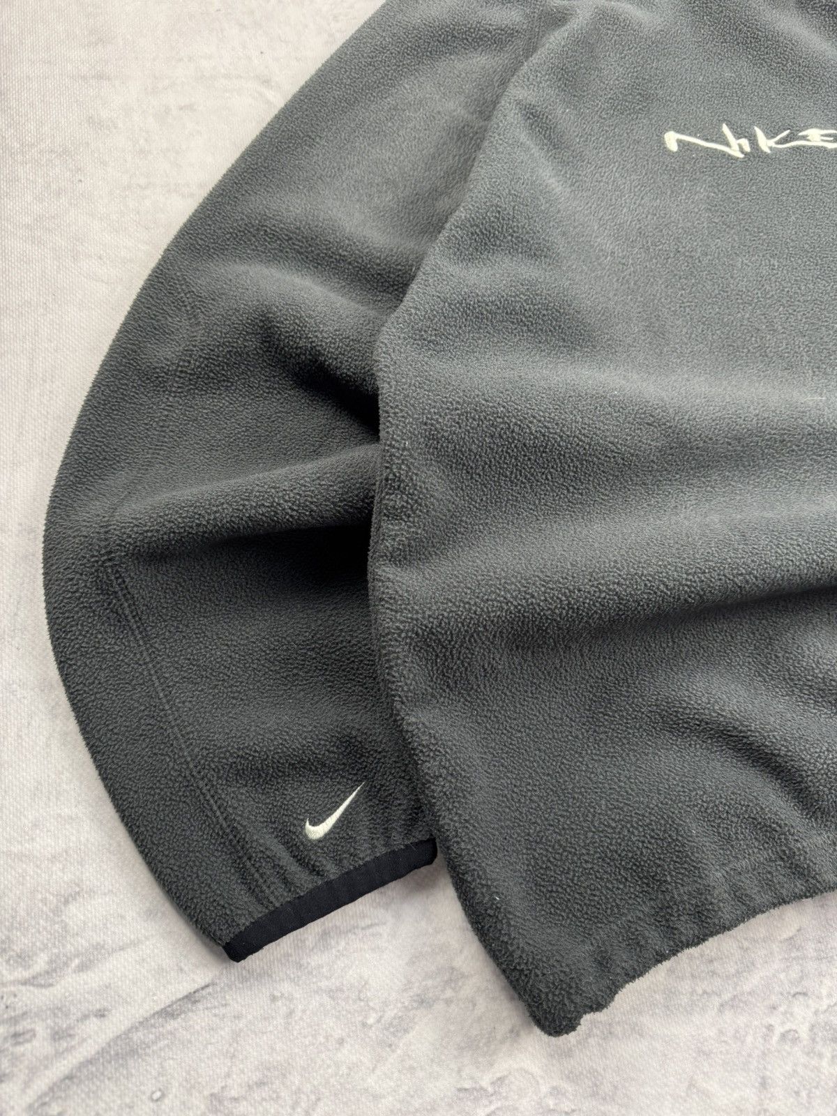 Nike × Vintage NIKE TEDDY FLEECE VINTAGE CENTER LOGO OVERSIZE BOXY HOODIE Size US S / EU 44-46 / 1 - 2 Thumbnail