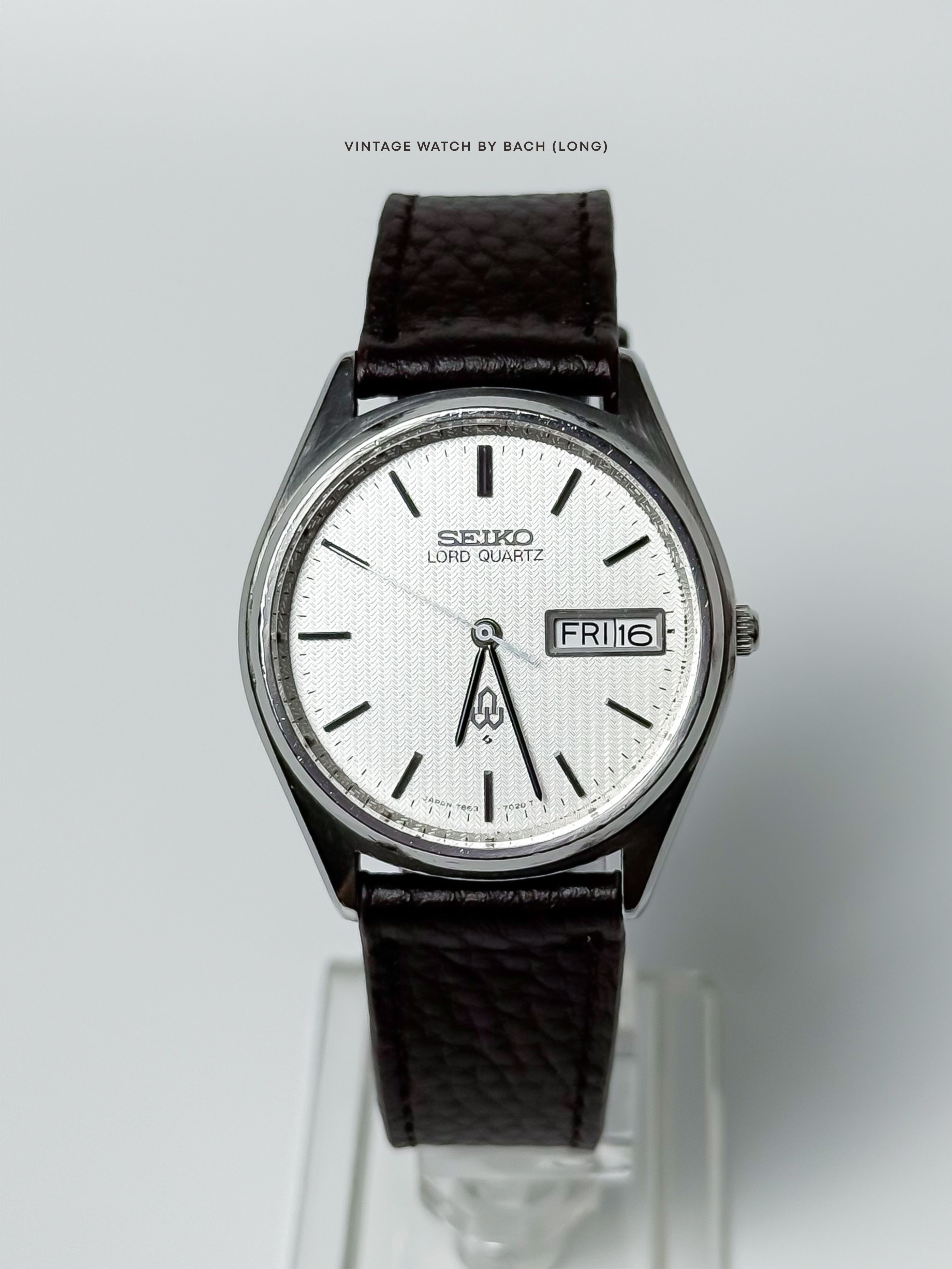 Seiko Seiko Lord Quartz 7853-7020 White Patterned Dial Size ONE SIZE - 5 Thumbnail