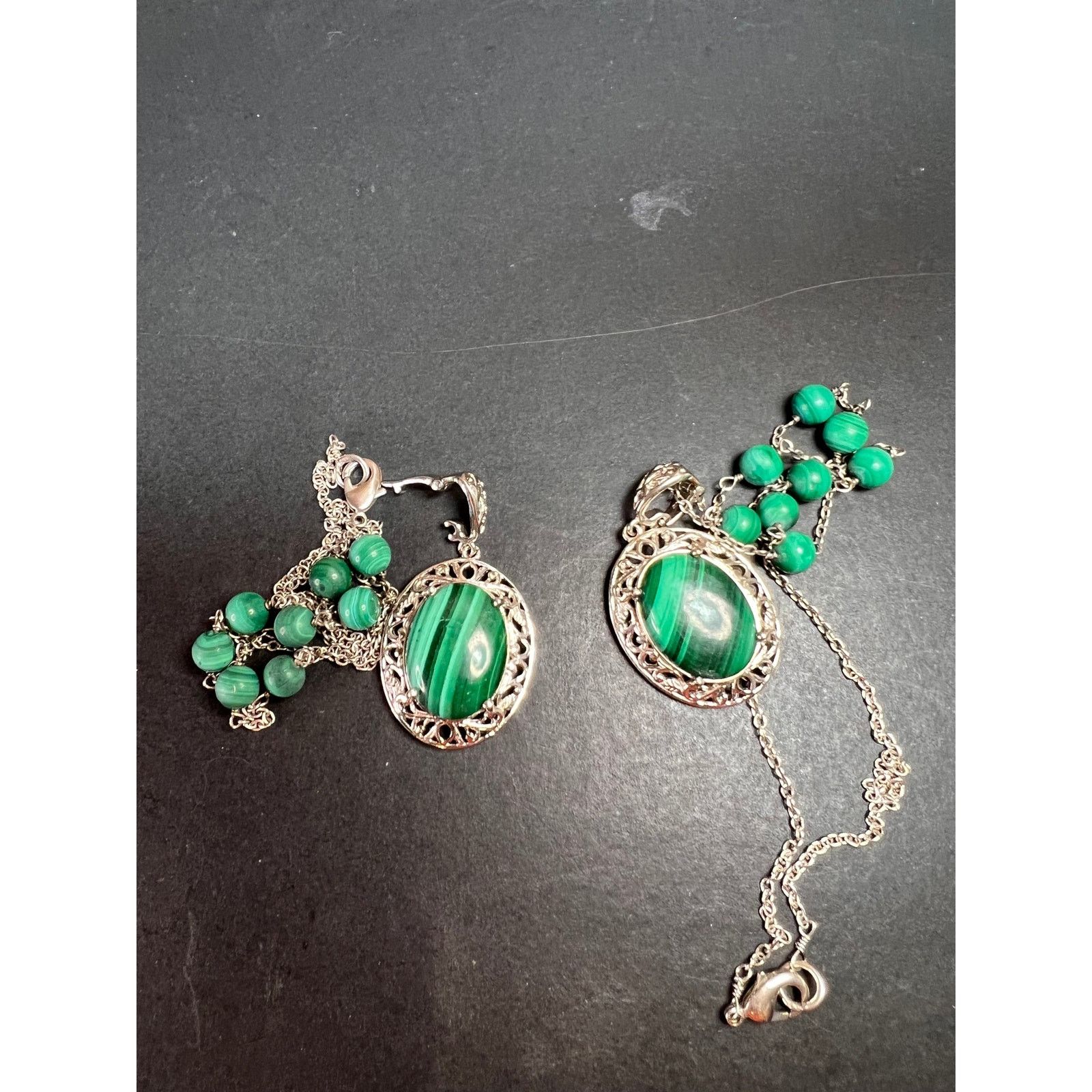 Other Karis African malachite 18 inch necklace in platinum bond Size ONE SIZE - 3 Thumbnail