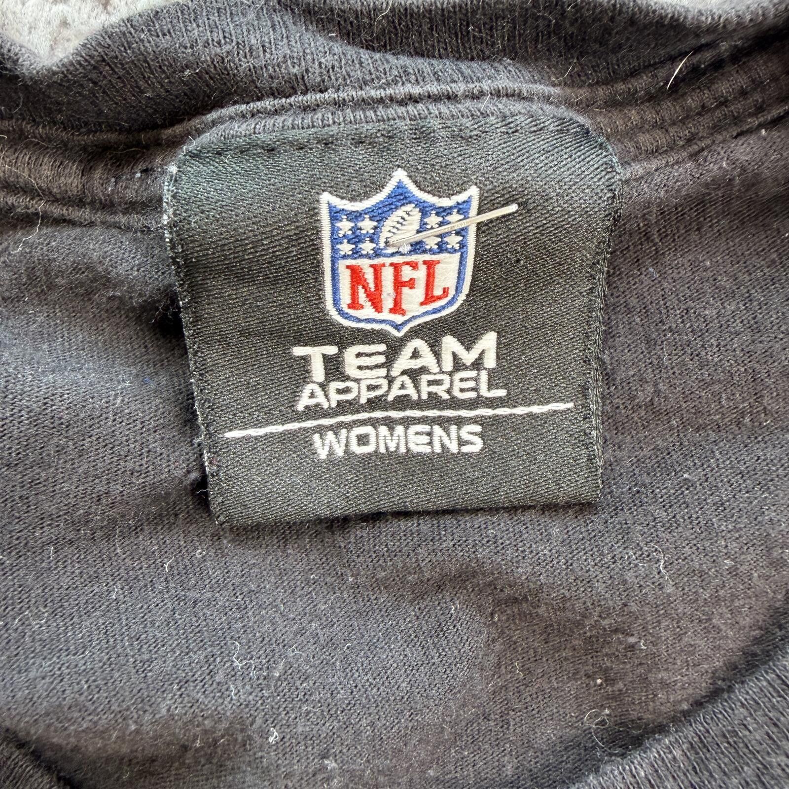 NFL Oakland Raiders NFL Team Apparel Black T Shirt Womens XL Size XL / US 12-14 / IT 48-50 - 4 Thumbnail