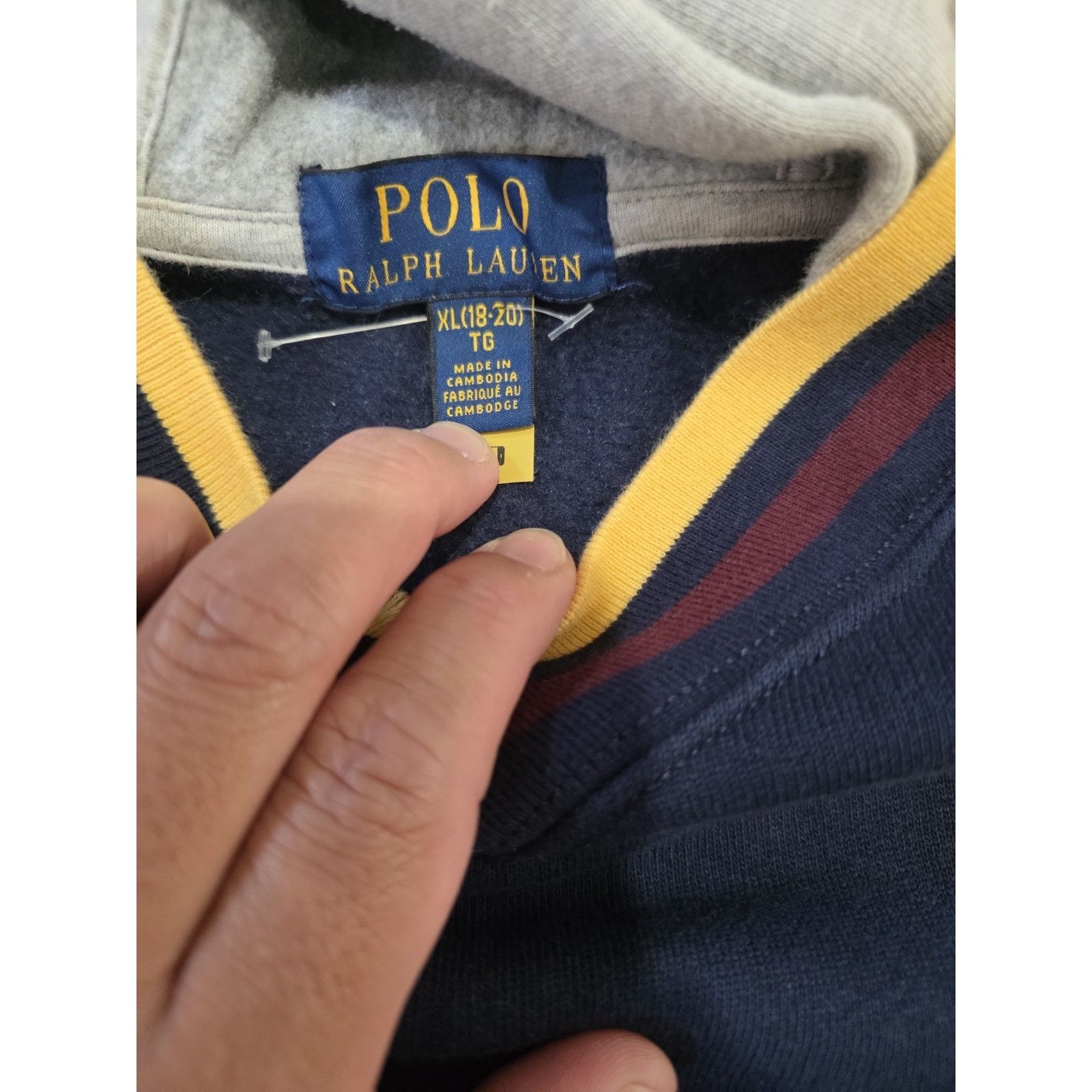 Polo Ralph Lauren Polo Ralph Lauren Big Boys Cricket-Striped Fleece XL 18-20 Y Size US XL / EU 56 / 4 - 5 Thumbnail
