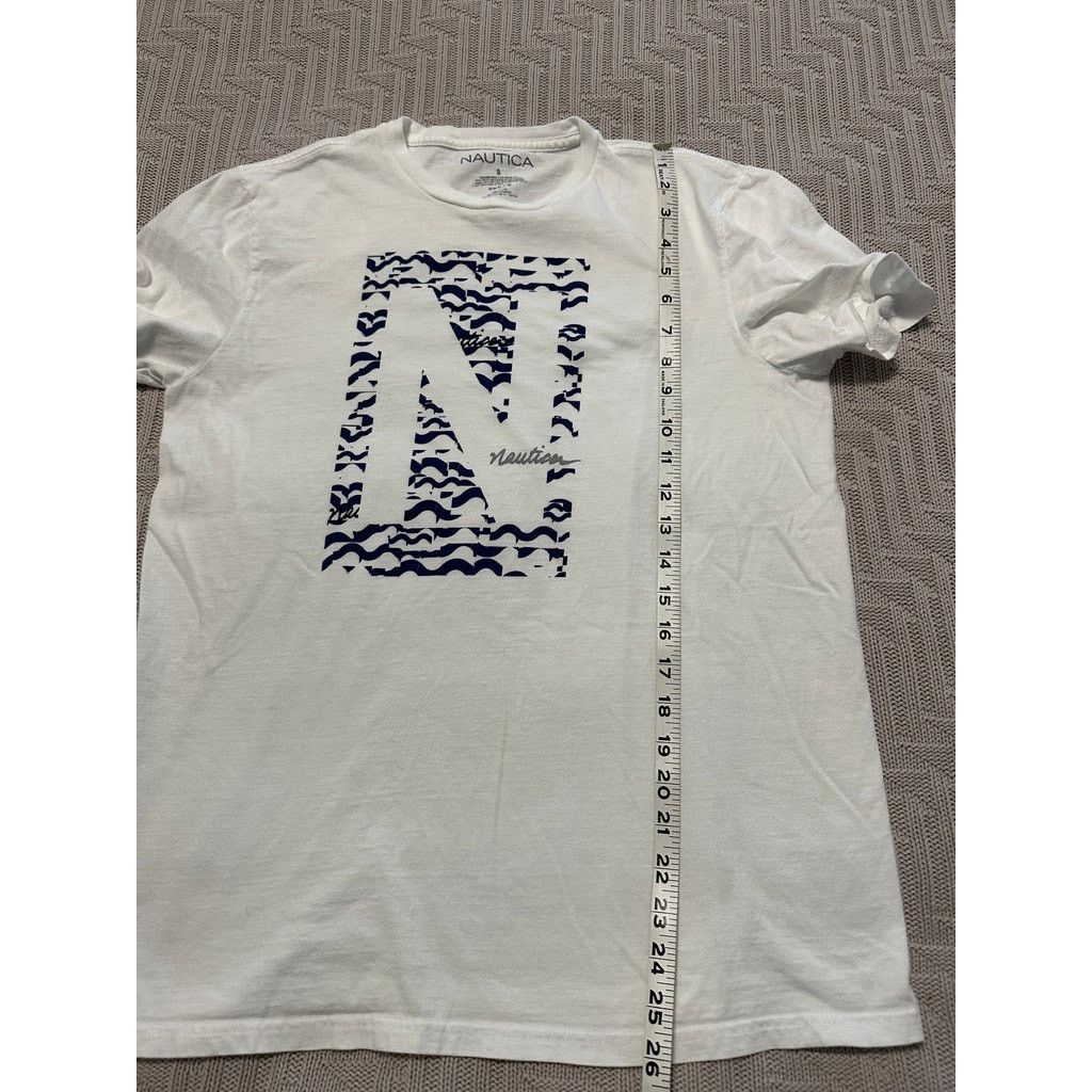 Nautica Nautica white graphic short sleeve tee size S Size US S / EU 44-46 / 1 - 6 Thumbnail