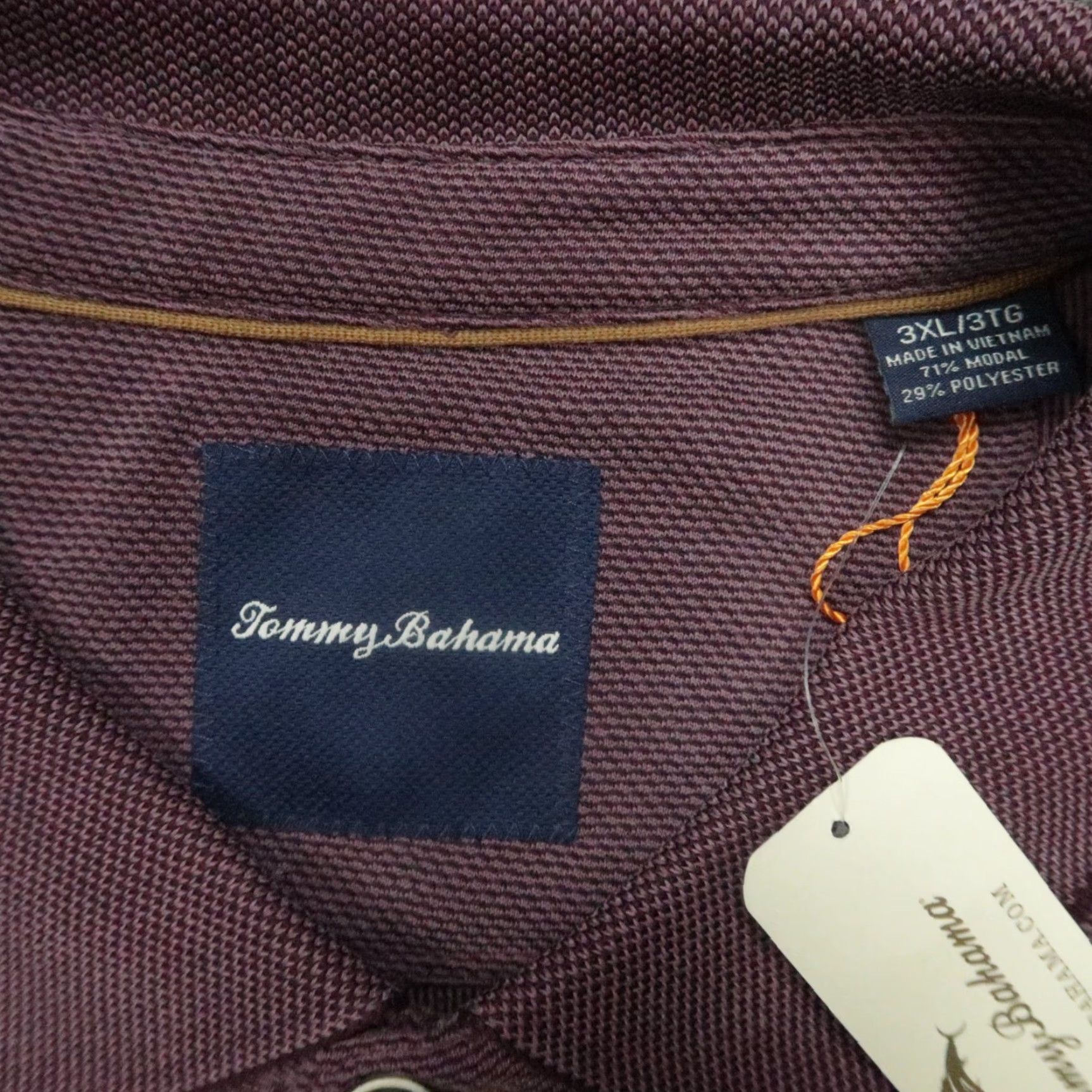 Tommy Bahama Tommy Bahama Shirt Men 3XL Purple Pebble Short LS Long Sleeve Polo NWT Size US XXL / EU 58 / 5 - 3 Thumbnail