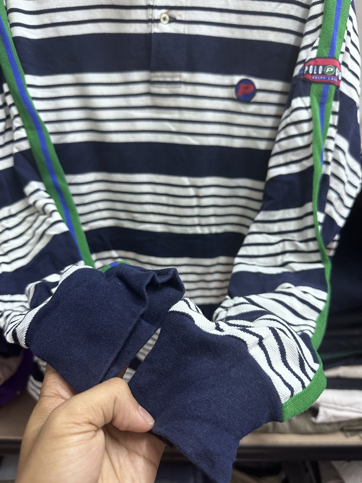 Polo Ralph Lauren Vintage Polo Sport Ralph Lauren Polo L/S Size US XL / EU 56 / 4 - 7 Thumbnail