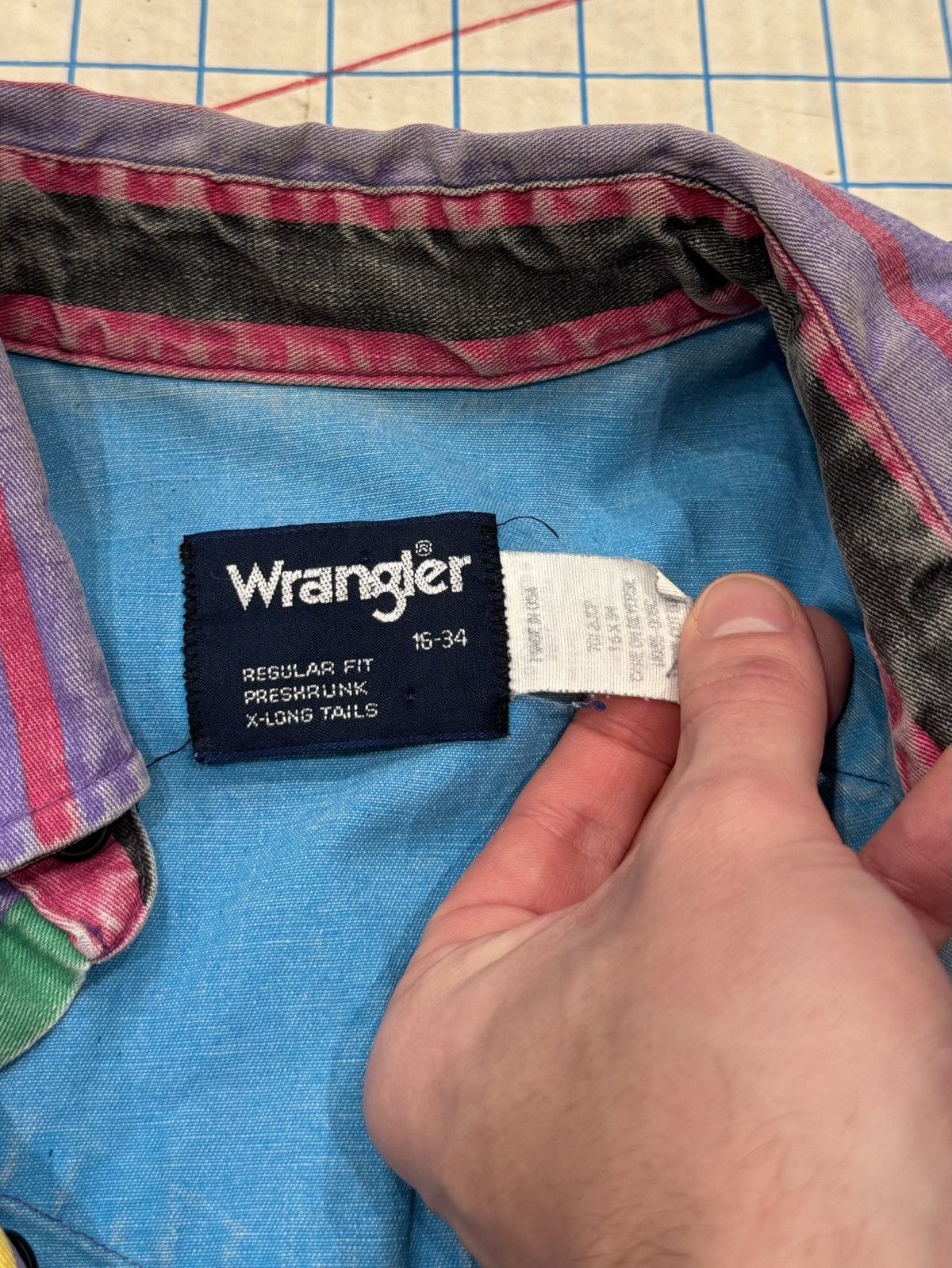 Wrangler Vintage Wrangler Brushpopper Button Up Cropped Size 16-34 Size US L / EU 52-54 / 3 - 5 Thumbnail