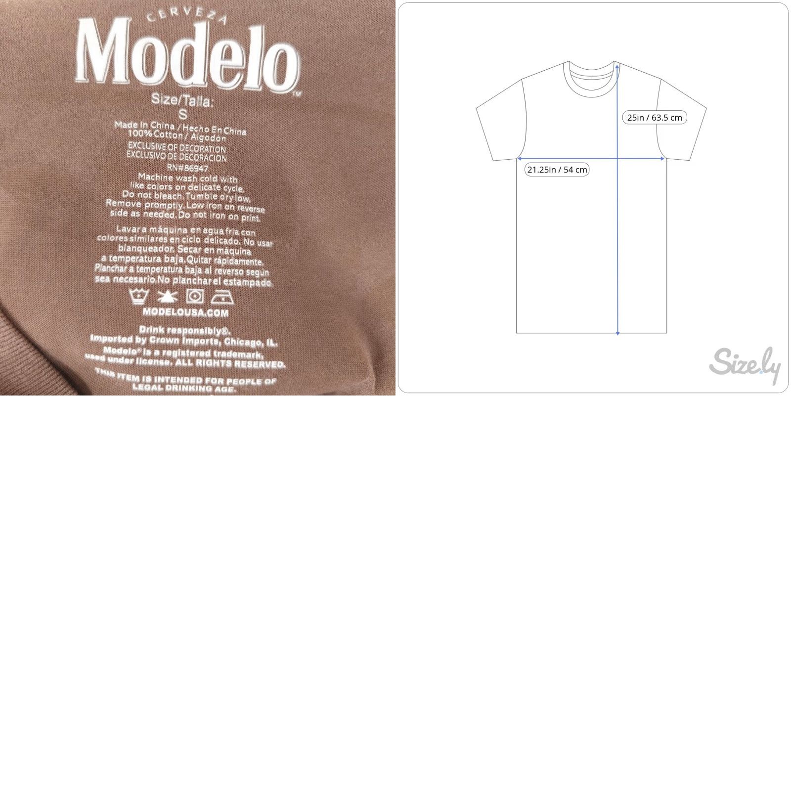 Vintage Modelo Especial T Shirt Mens Size Small Brown Beer Breweriana OVERSIZED Fit NEW Size US S / EU 44-46 / 1 - 8 Thumbnail