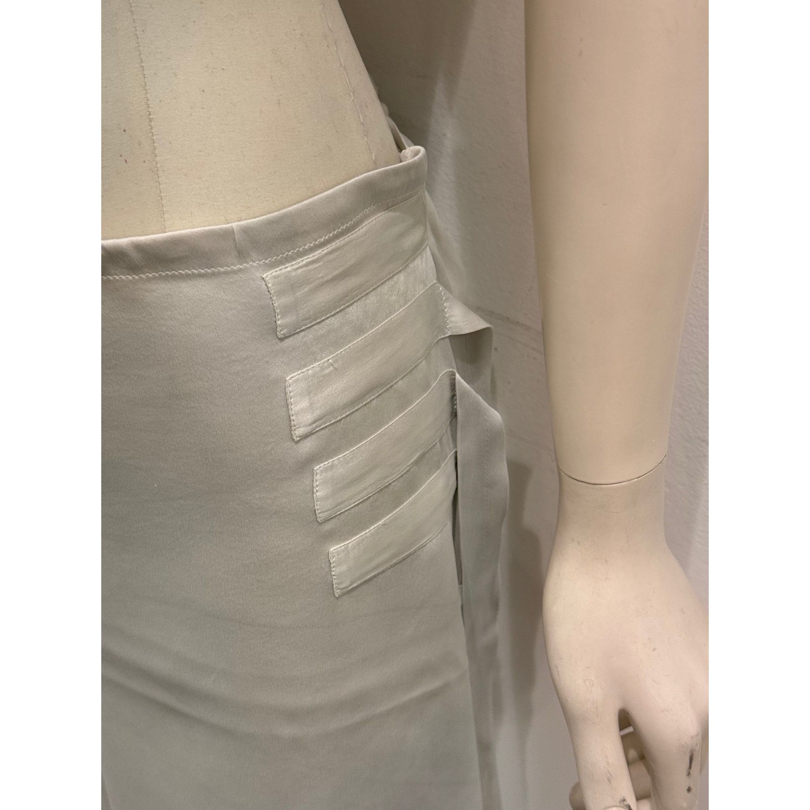 Ann Demeulemeester 2000s Ann Demeulemeester bondage mini skirt Size 26" / US 2 / IT 38 - 4 Thumbnail