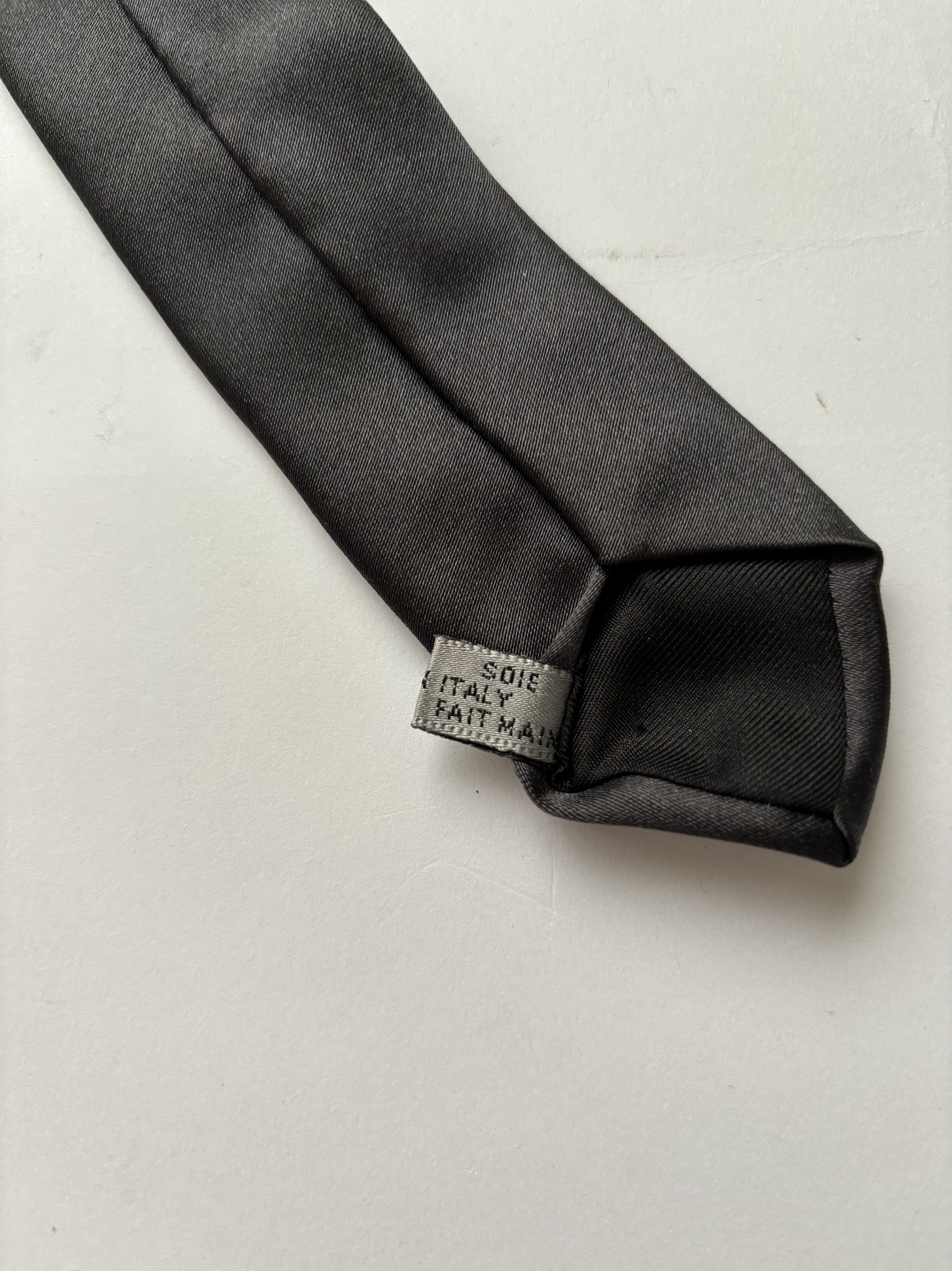 Dior ⚡️QUICK SALE⚡️Dior Dark Gray Silk Tie Size ONE SIZE - 6 Thumbnail