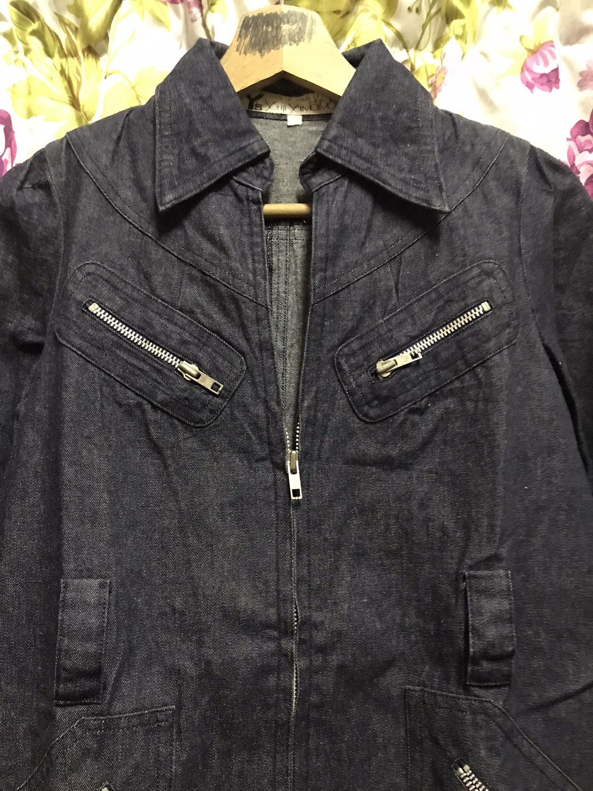 Yohji Yamamoto Y's YOHJI YAMAMOTO DENIM LONG JACKET Size US M / EU 48-50 / 2 - 4 Thumbnail