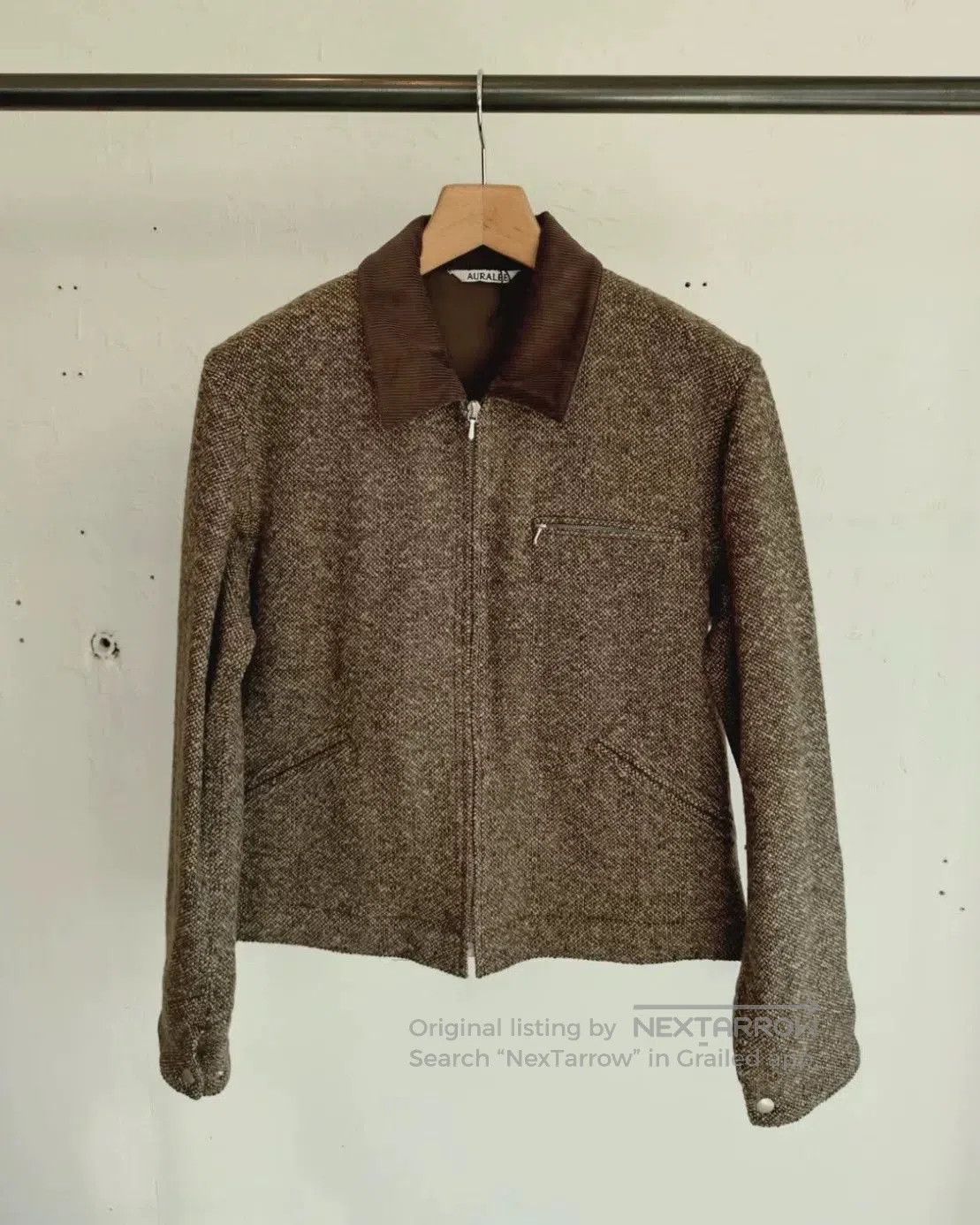 Auralee aurallee homespun tweed zip blouson jacket. Size US M / EU 48-50 / 2 - 1 Thumbnail