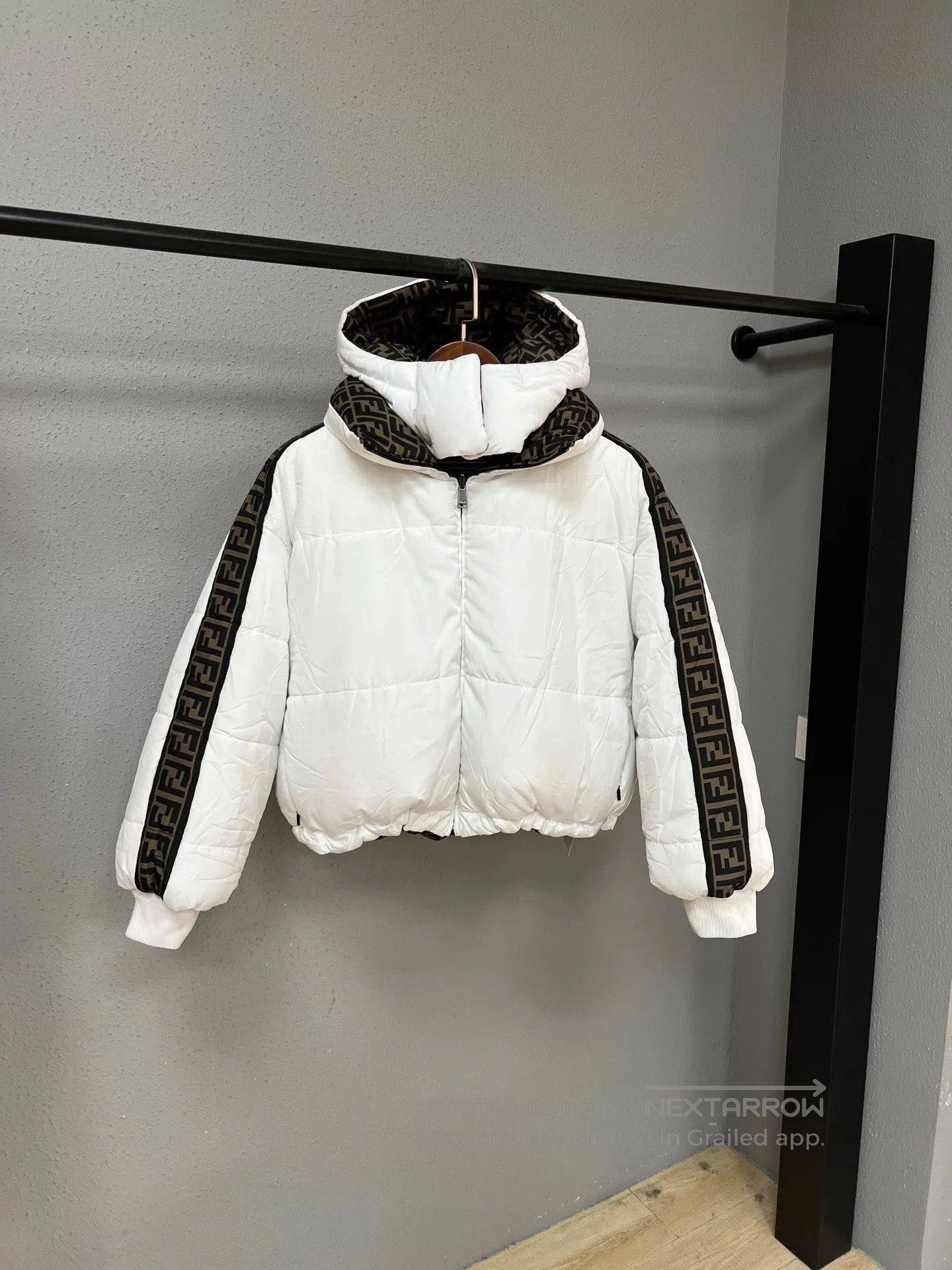 Fendi brown reversible down jacket by Fendi. Size US M / EU 48-50 / 2 - 3 Thumbnail