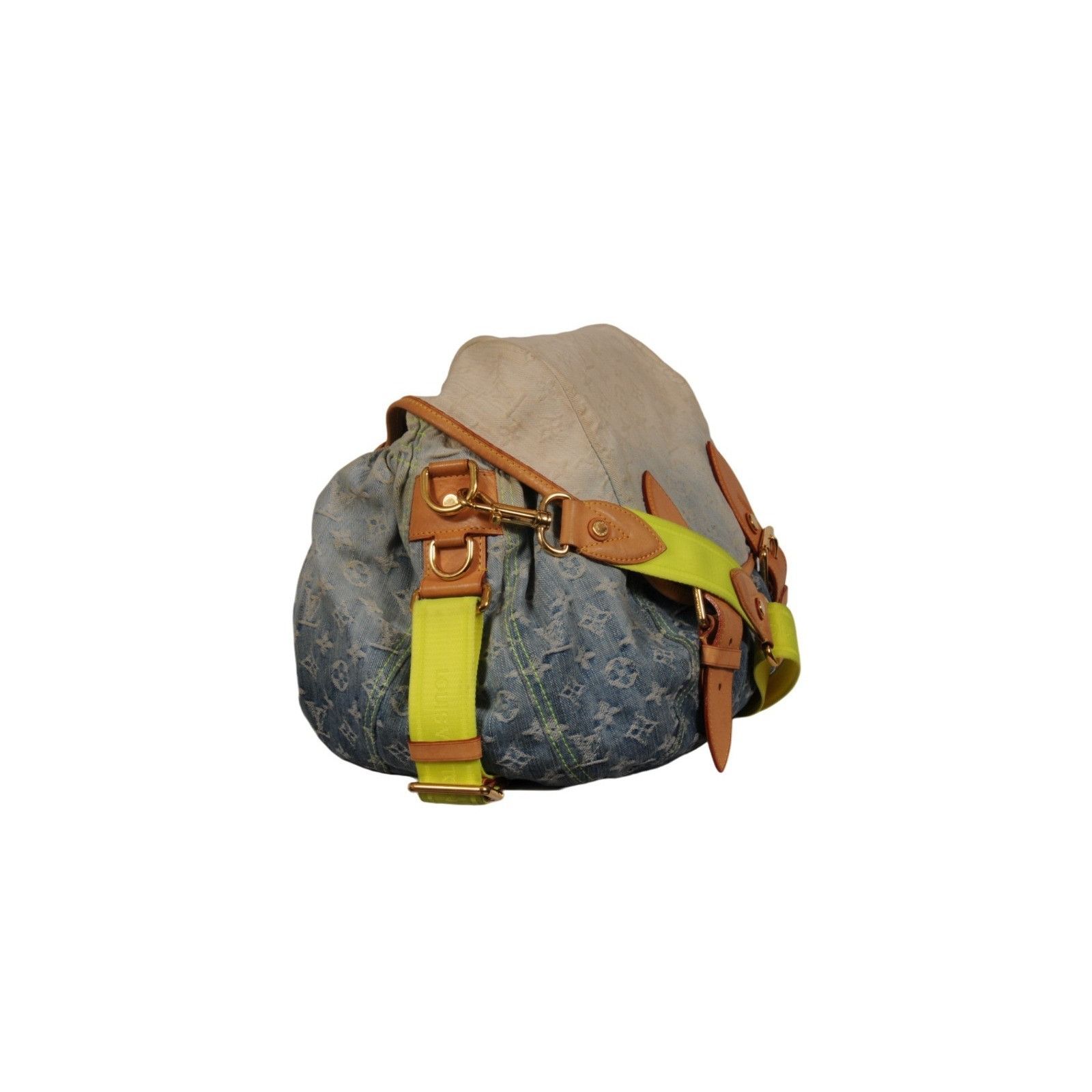 Louis Vuitton Sunrise Denim Lv Logo Monogram Messenger Travel Bag Size ONE SIZE - 3 Thumbnail