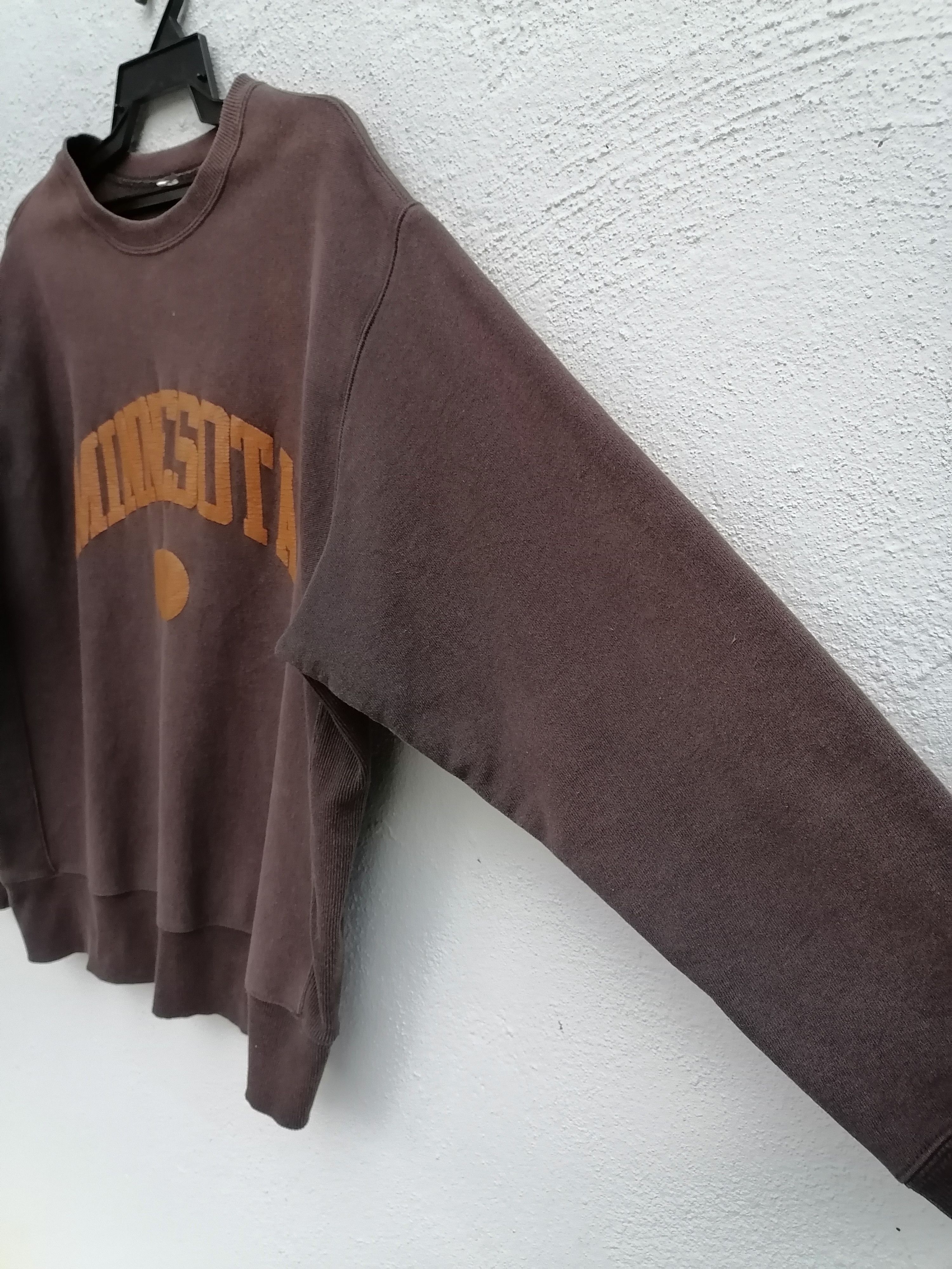 Vintage Trashed Faded Minnesota Reverse Weave Sweatshirts Size US L / EU 52-54 / 3 - 4 Thumbnail
