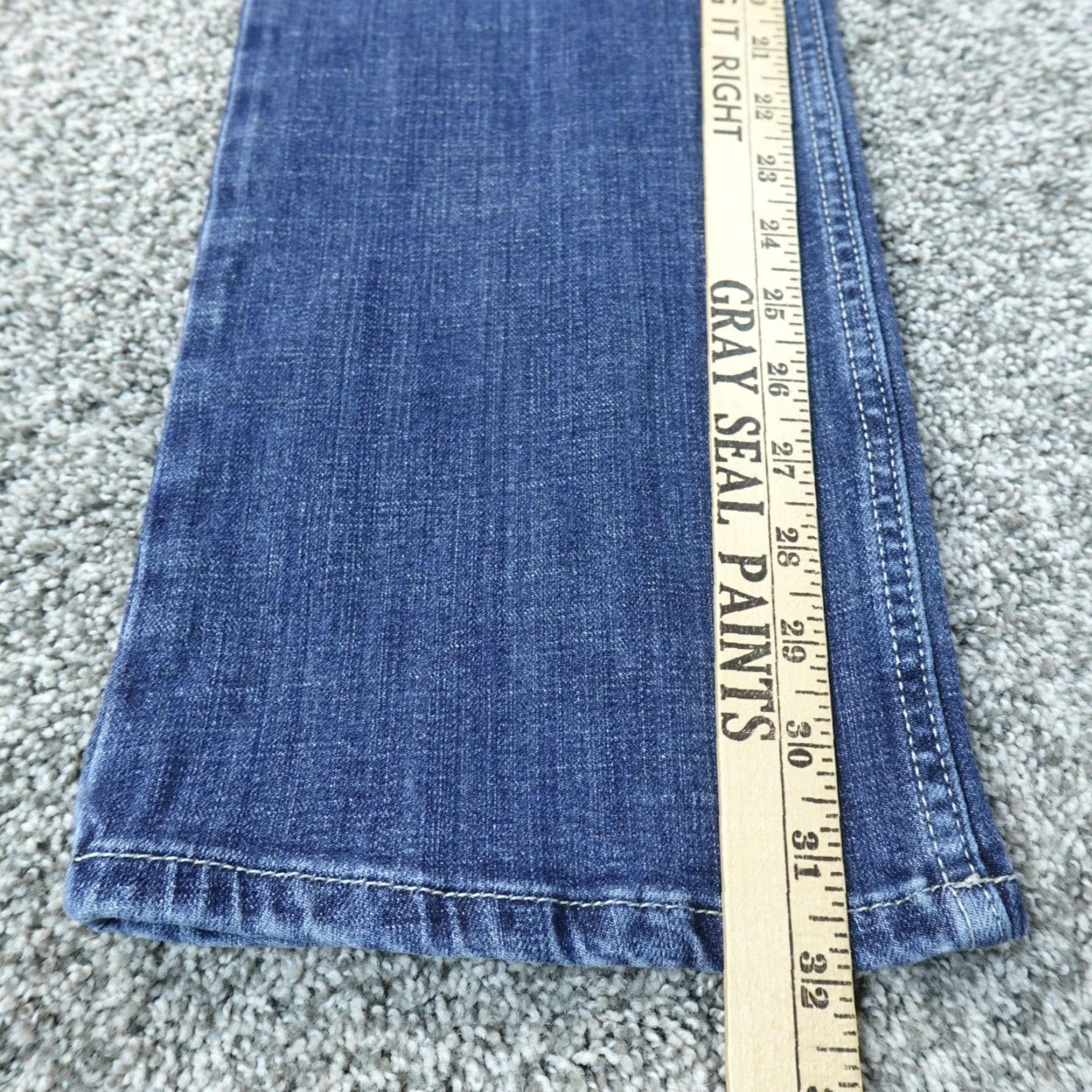 Wrangler Wrangler Jeans Womens 5 Dark Blue Denim Pants Mid Rise Boot Cut Western Rodeo Ranch Rancher Cowgirl Flex Faded Stretch Size 27" / US 4 / IT 40 - 3 Thumbnail