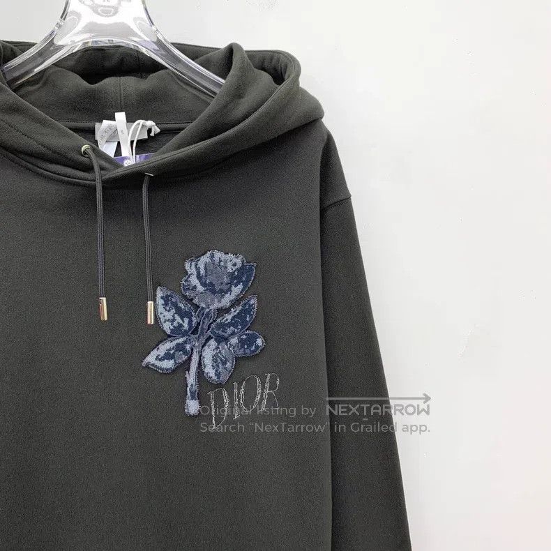 Dior Dior Dark green floral letter embroidery cotton hooded dra Size US M / EU 48-50 / 2 - 3 Thumbnail