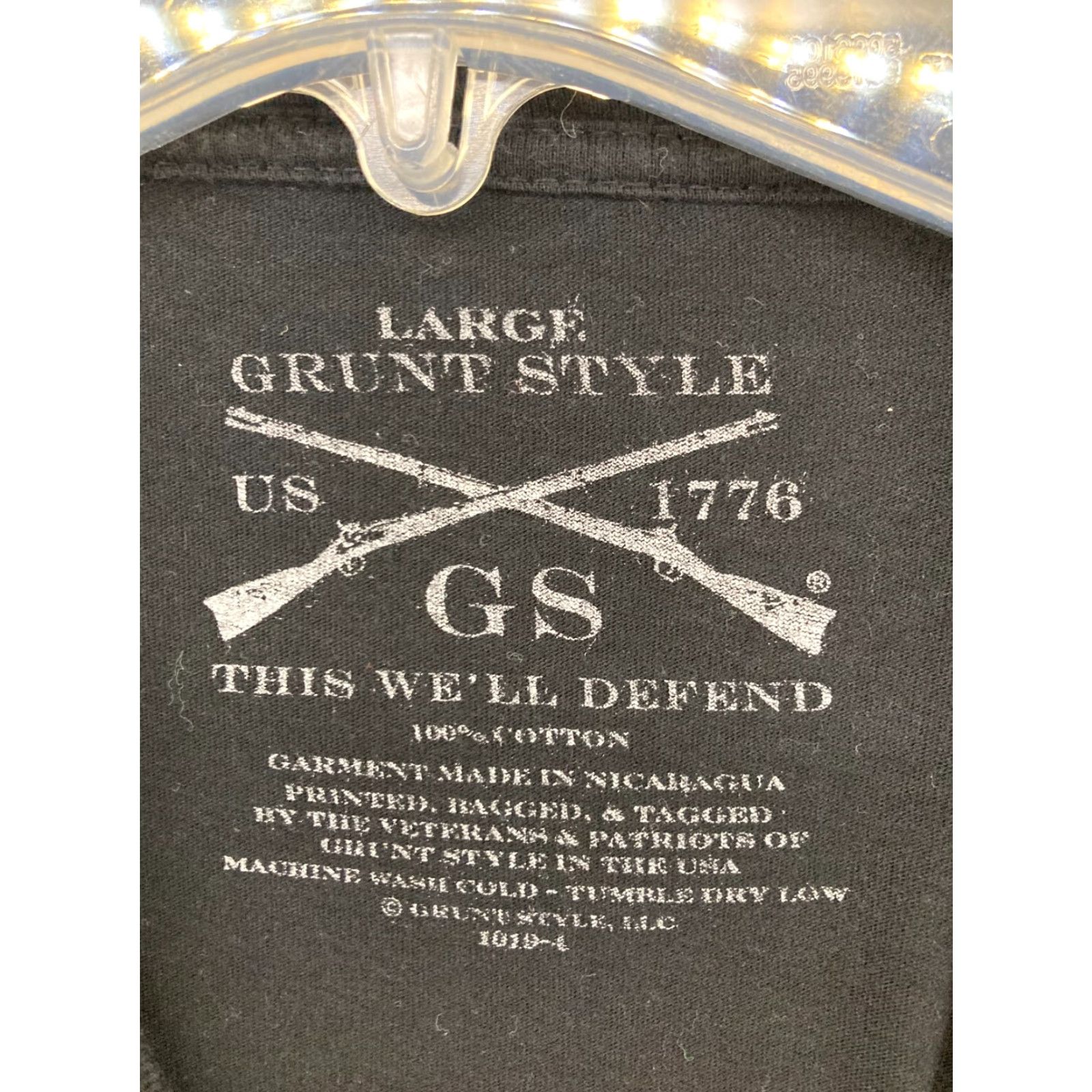 Vintage Grunt Style T-Shirt Mens L Black Skull Graphic Print Crew Neck - Shirts - Men - Skull - 2010s? Size US L / EU 52-54 / 3 - 6 Thumbnail