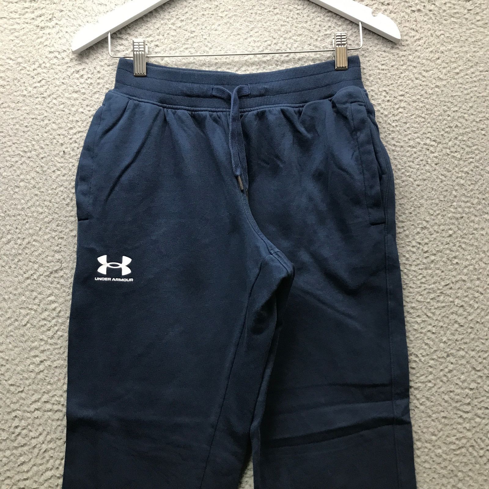 Under Armour Under Armour Loose Sweatpants Mens Small Drawstring Navy Size US 34 / EU 50 - 5 Thumbnail