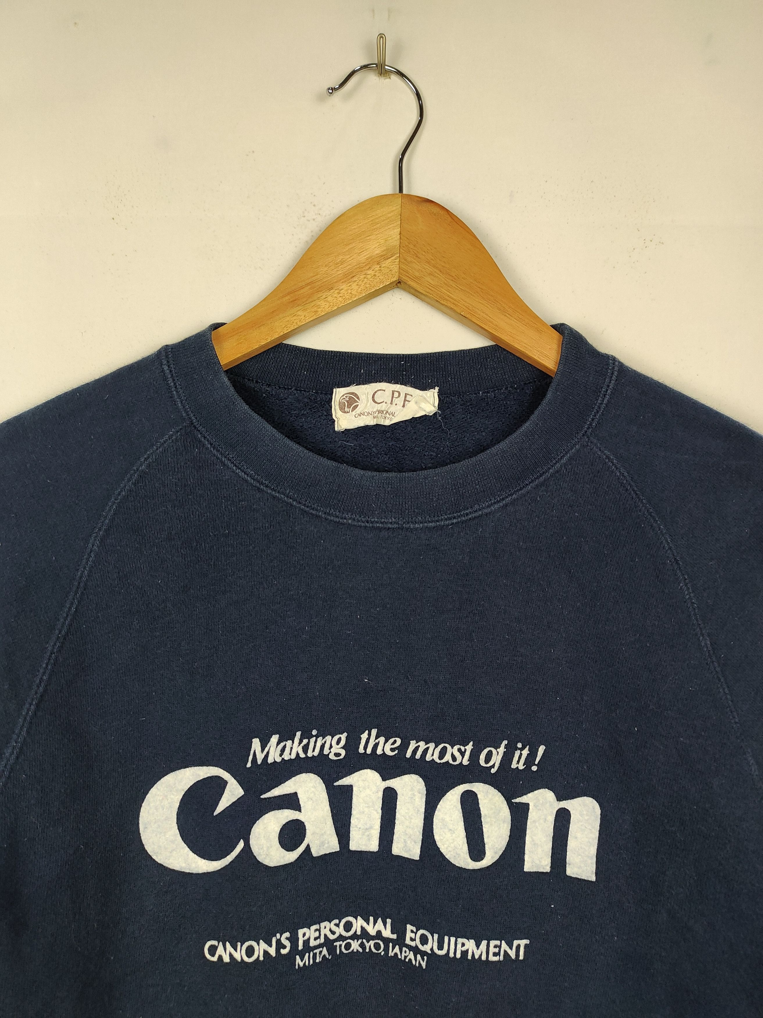 Canon × Vintage Vintage 90s Canon Sweatshirt Size US S / EU 44-46 / 1 - 2 Thumbnail