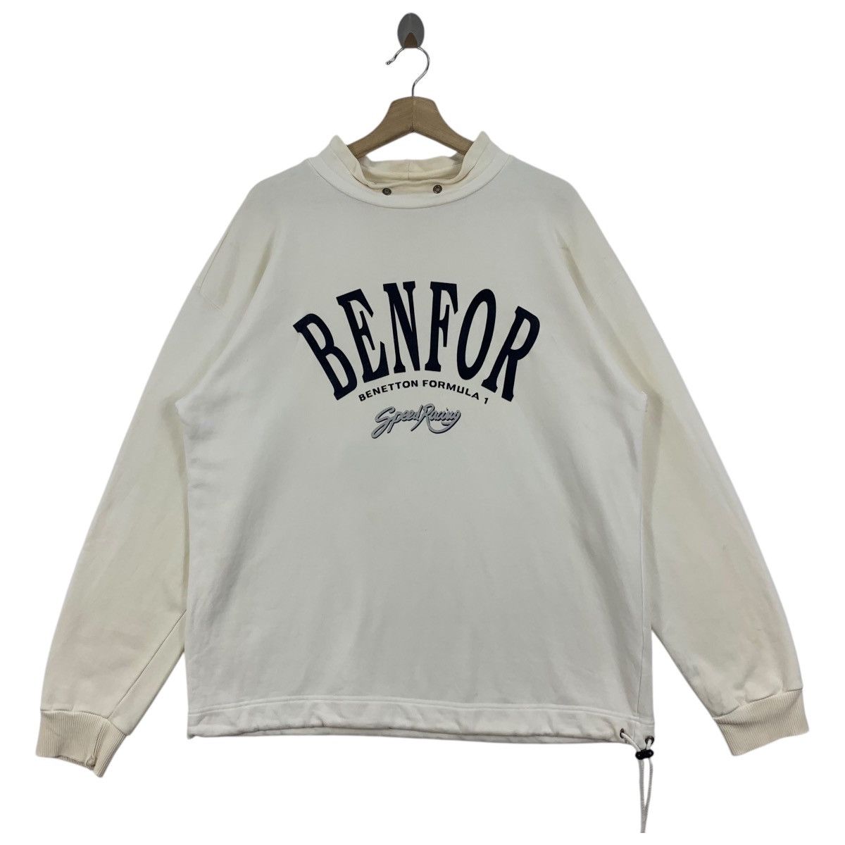 Vintage BENETTON Racing Team BENFOR Spellout Sweatshirt