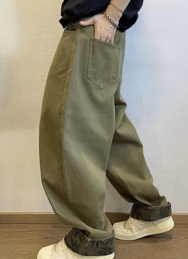 Japanese Brand × Vintage Outdoor retro fashion maple leaf baggy pants Size US 34 / EU 50 - 2 Thumbnail