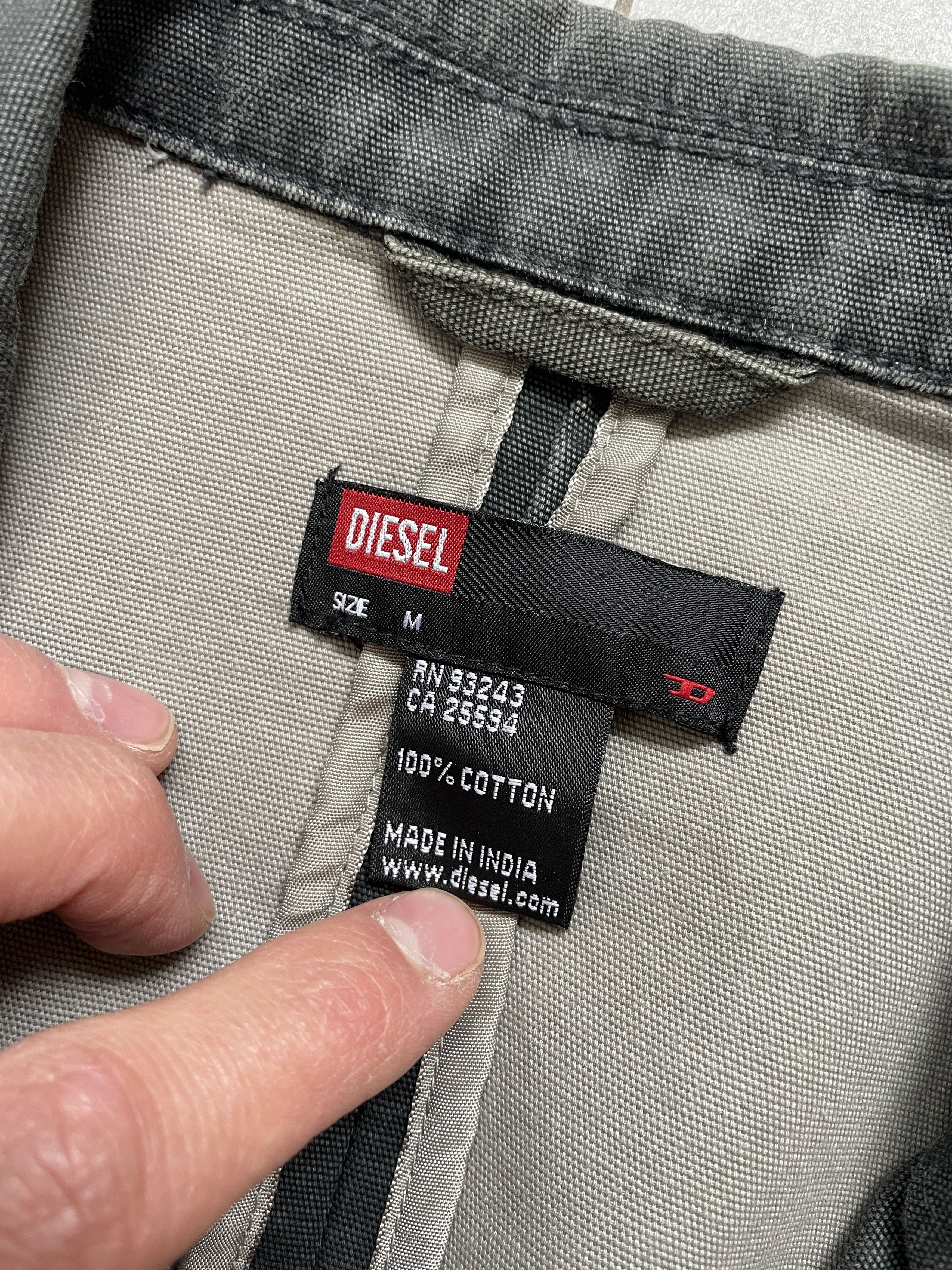 Diesel Y2K DIESEL GRAY WASHED JAPANEESE TYPE BLAZER JACKET Size US M / EU 48-50 / 2 - 6 Thumbnail