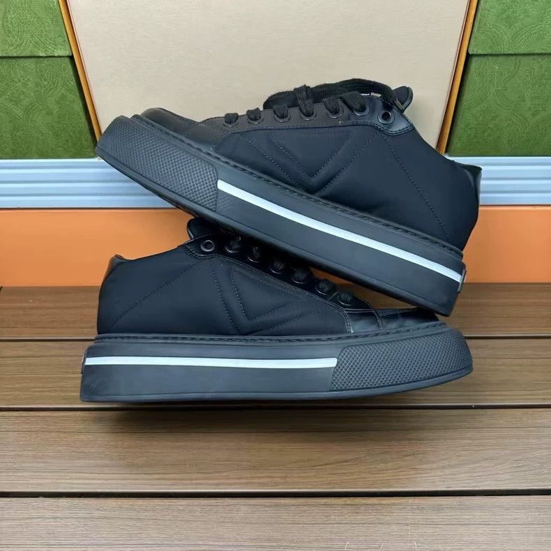 Prada Prada Casual Shoes Black Triangular Logo-2506 Size US 8.5 / EU 41-42 - 3 Thumbnail