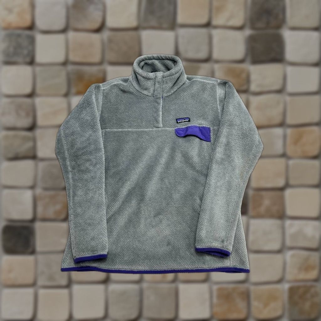 Patagonia Patagonia Snap-T Re-Tool Gray Purple Fleece Jacket Women's XS Regular Gray Solid Logo Outdoor 90s? Size S / US 4 / IT 40 - 1 Thumbnail