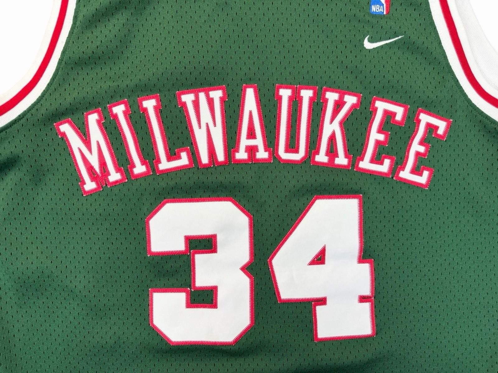 Nike Nike NBA Milwaukee Bucks Ray Allen #34 Green Jersey Large Size US L / EU 52-54 / 3 - 3 Thumbnail