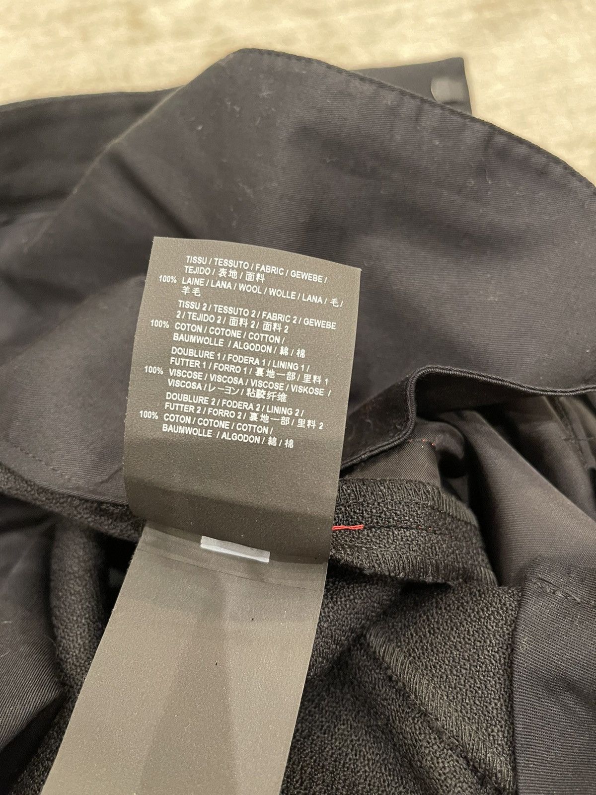Hedi Slimane × Saint Laurent Paris fw 2016, tuxedo pants with red detail Size 48S - 7 Thumbnail