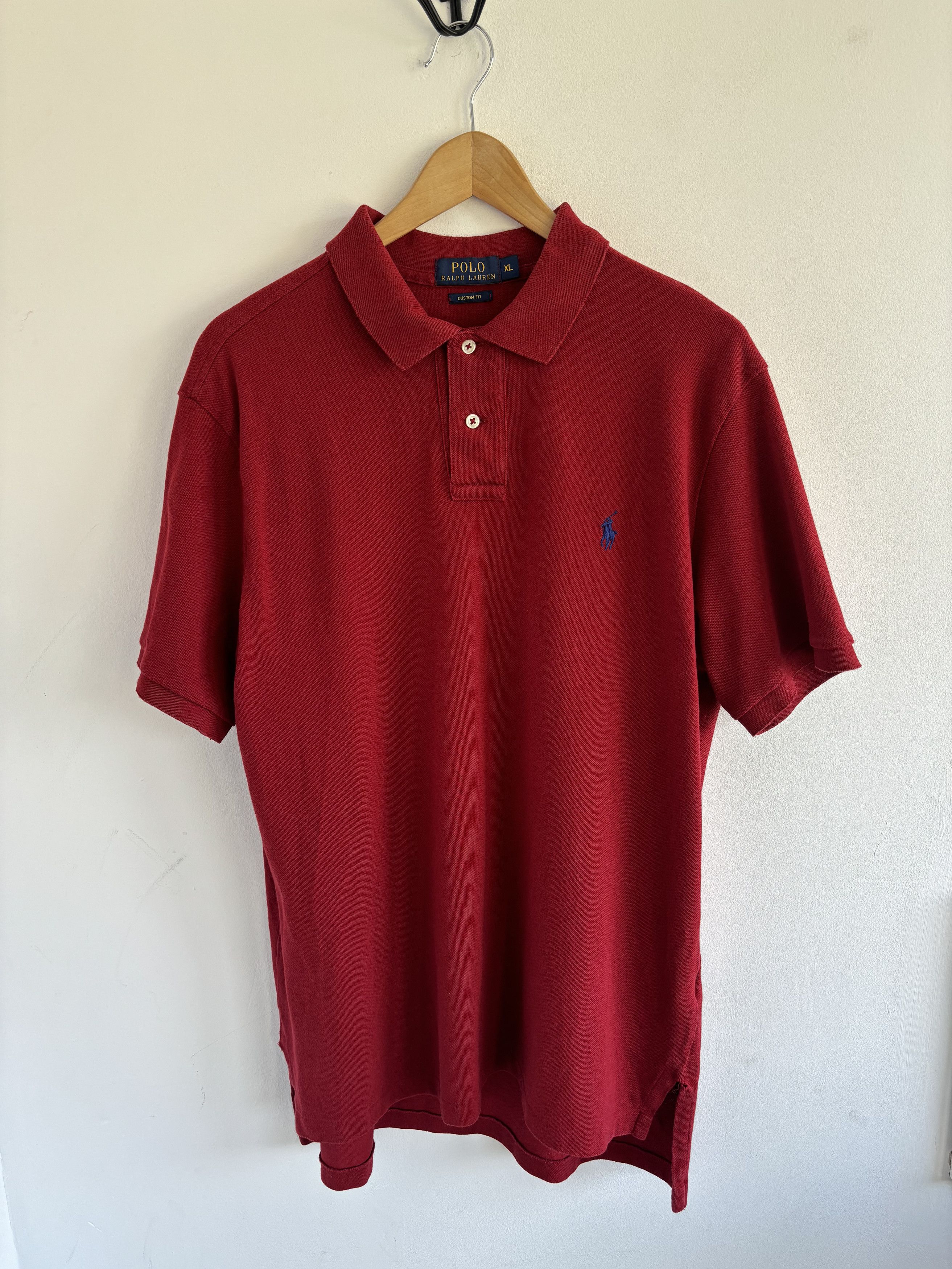 Polo Ralph Lauren × Ralph Lauren Vintage Polo Ralph Lauren Red Top Size US XL / EU 56 / 4 - 1 Thumbnail