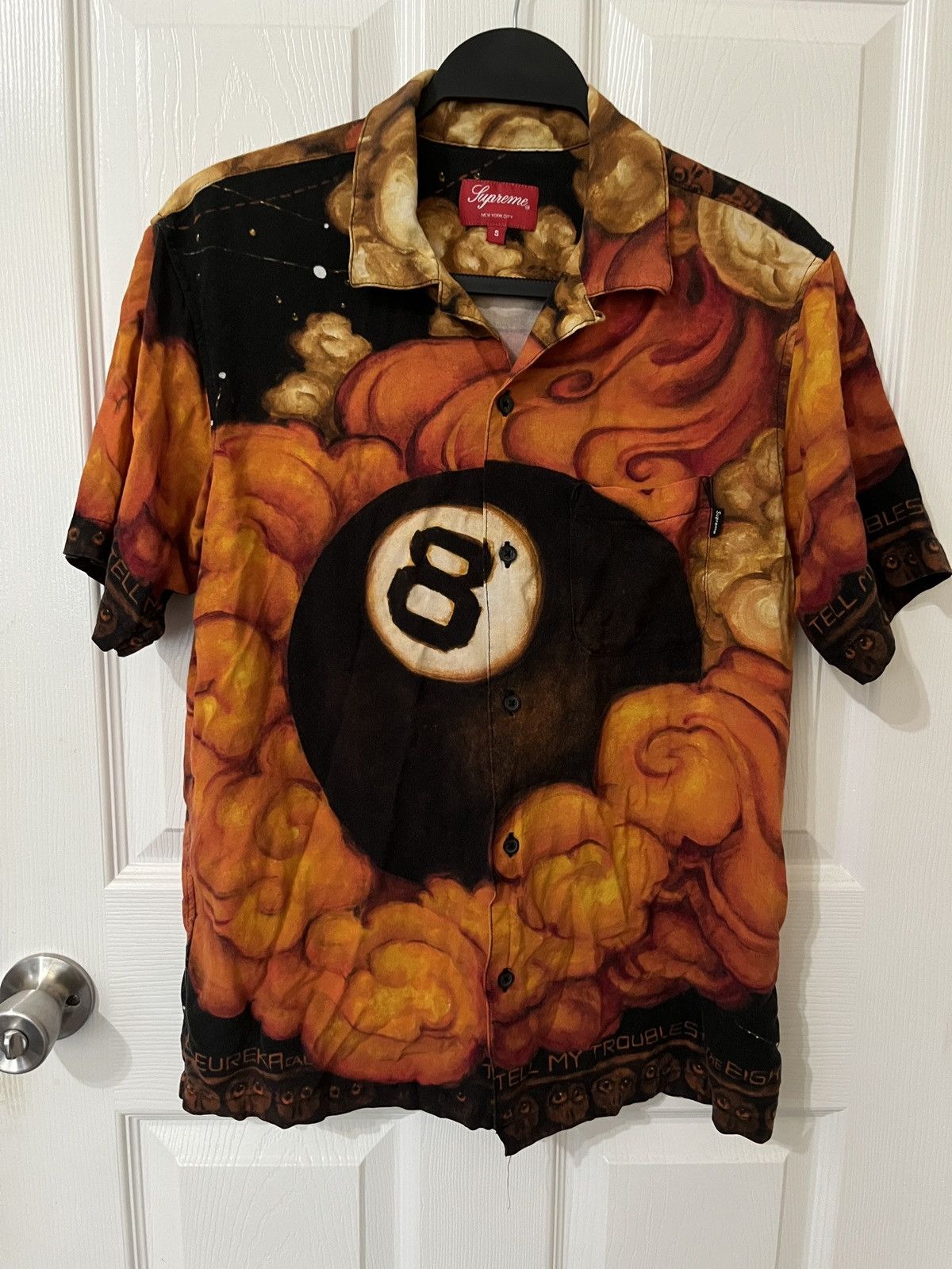 Supreme Supreme Martin Wong 8 Ball Rayon Shirt | Grailed