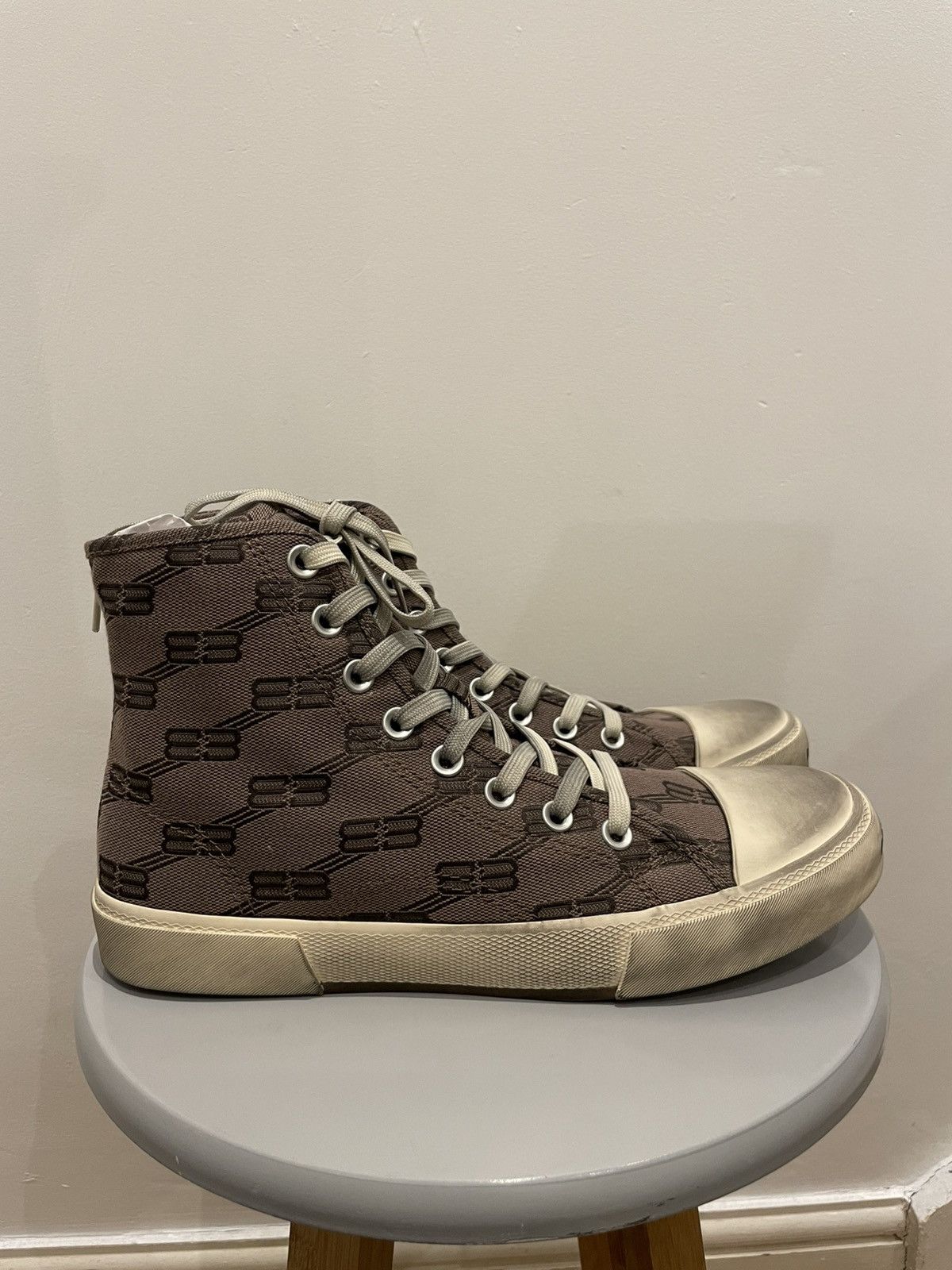 Balenciaga Balenciaga Paris High Top Sneaker Size US 8 / EU 41 - 3 Thumbnail