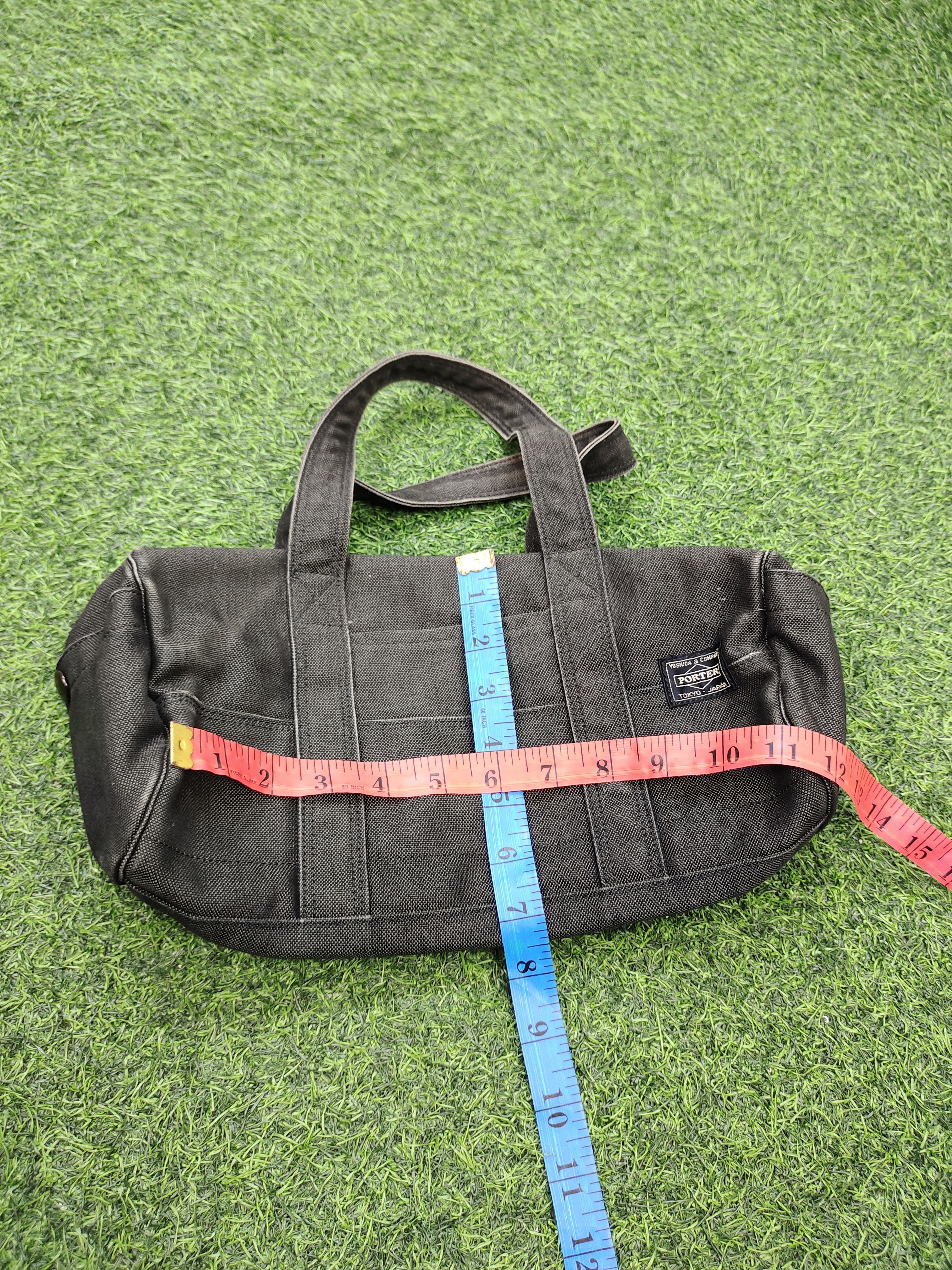 Porter Vintage Porter Japan Black Faded Canvas Small Boston Bag Size ONE SIZE - 16 Thumbnail