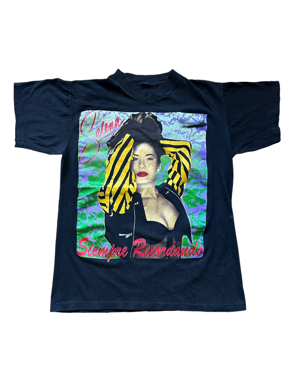 image of Vintage 90’S Selena Rap Tee in Black, Men's (Size Medium)