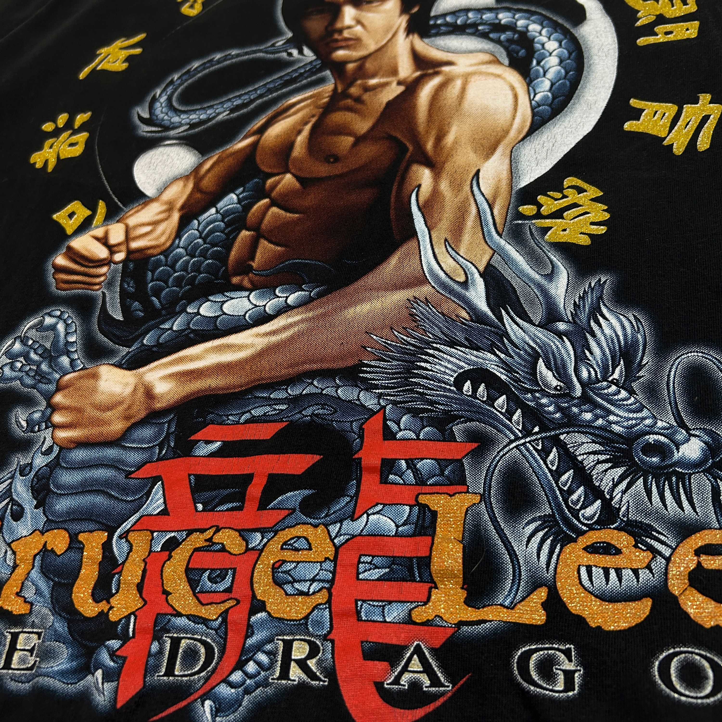L.A. Roxx Vintage Bruce Lee Dragon Graphic Tee Size US M / EU 48-50 / 2 - 4 Thumbnail