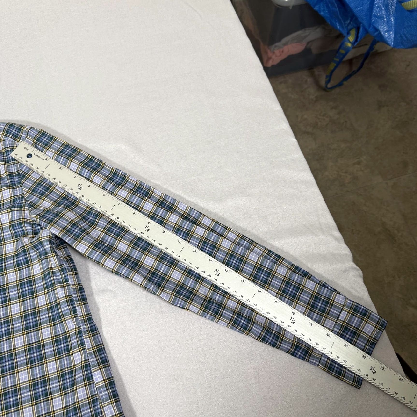 Frank & Eileen Frank & Eileen Shirt Women XS Blue Plaid Button-Up 100% Cotton Italy Classic Preppy Womens Size XS / US 0-2 / IT 36-38 - 6 Thumbnail